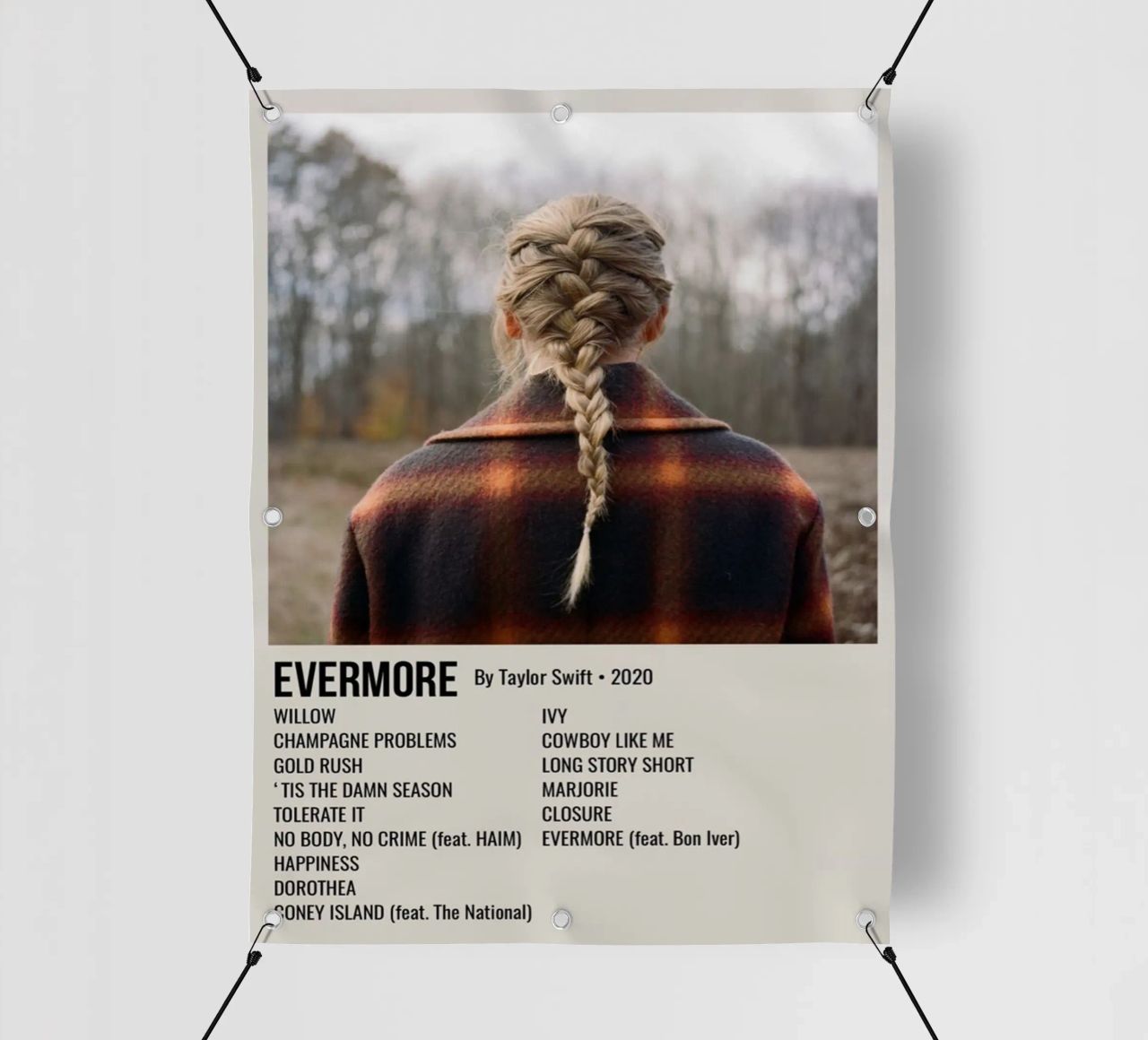 EVERMORE By Taylor Swift • 2020 telo in pvc da SoundStudio