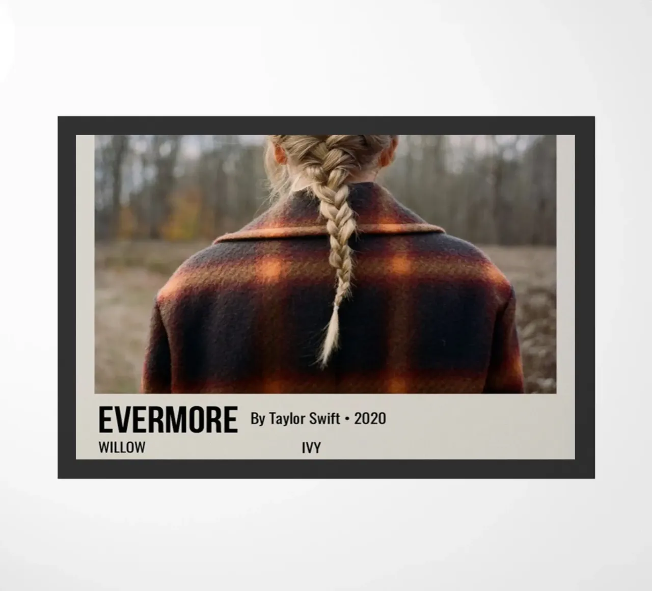 EVERMORE By Taylor Swift • 2020 deurmat van SoundStudio