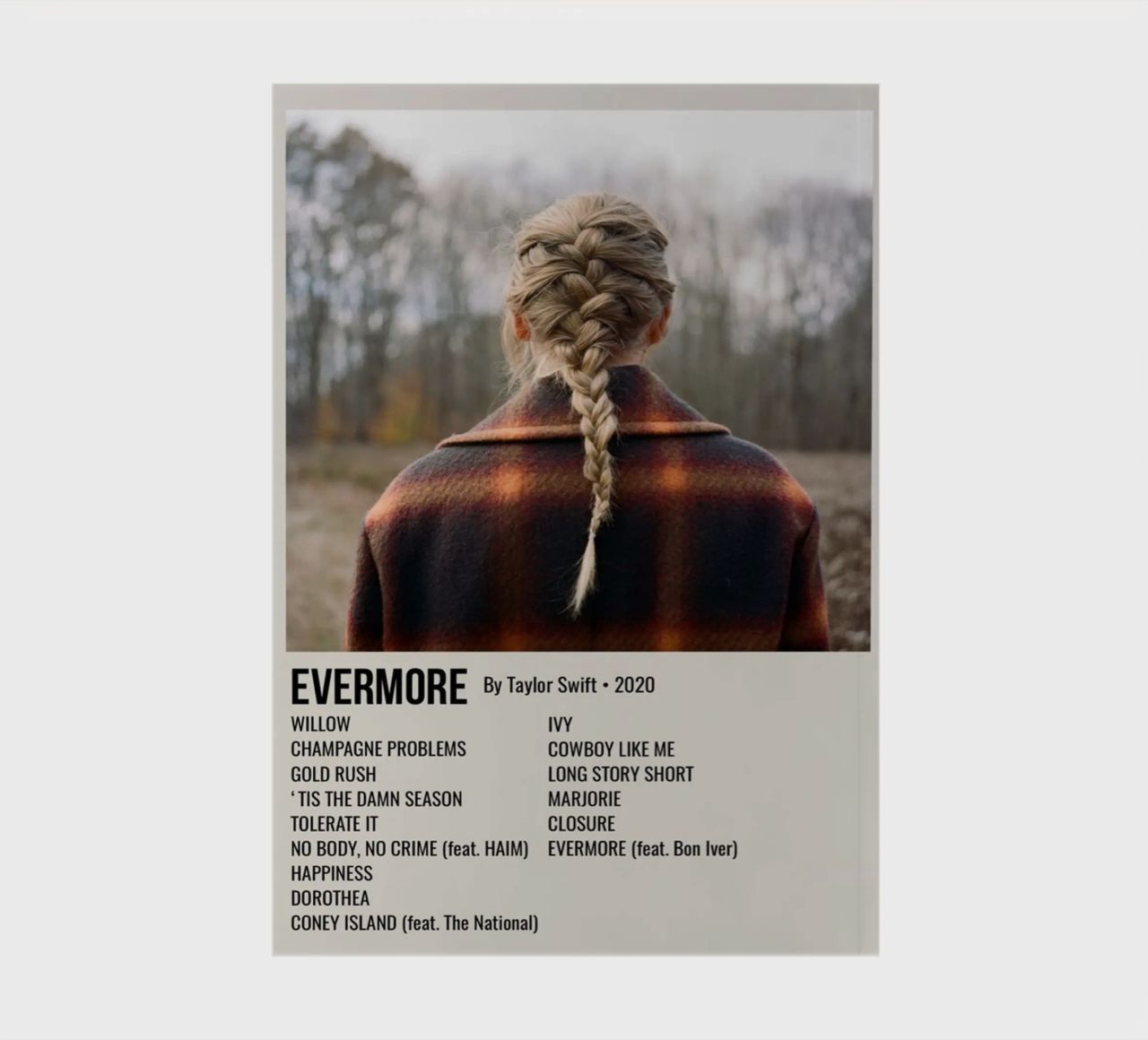 EVERMORE By Taylor Swift • 2020 notebook by SoundStudio