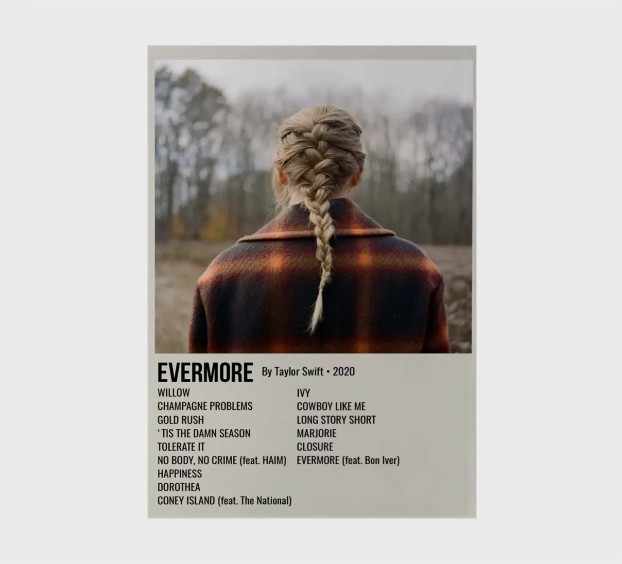 EVERMORE By Taylor Swift • 2020 notebook by SoundStudio