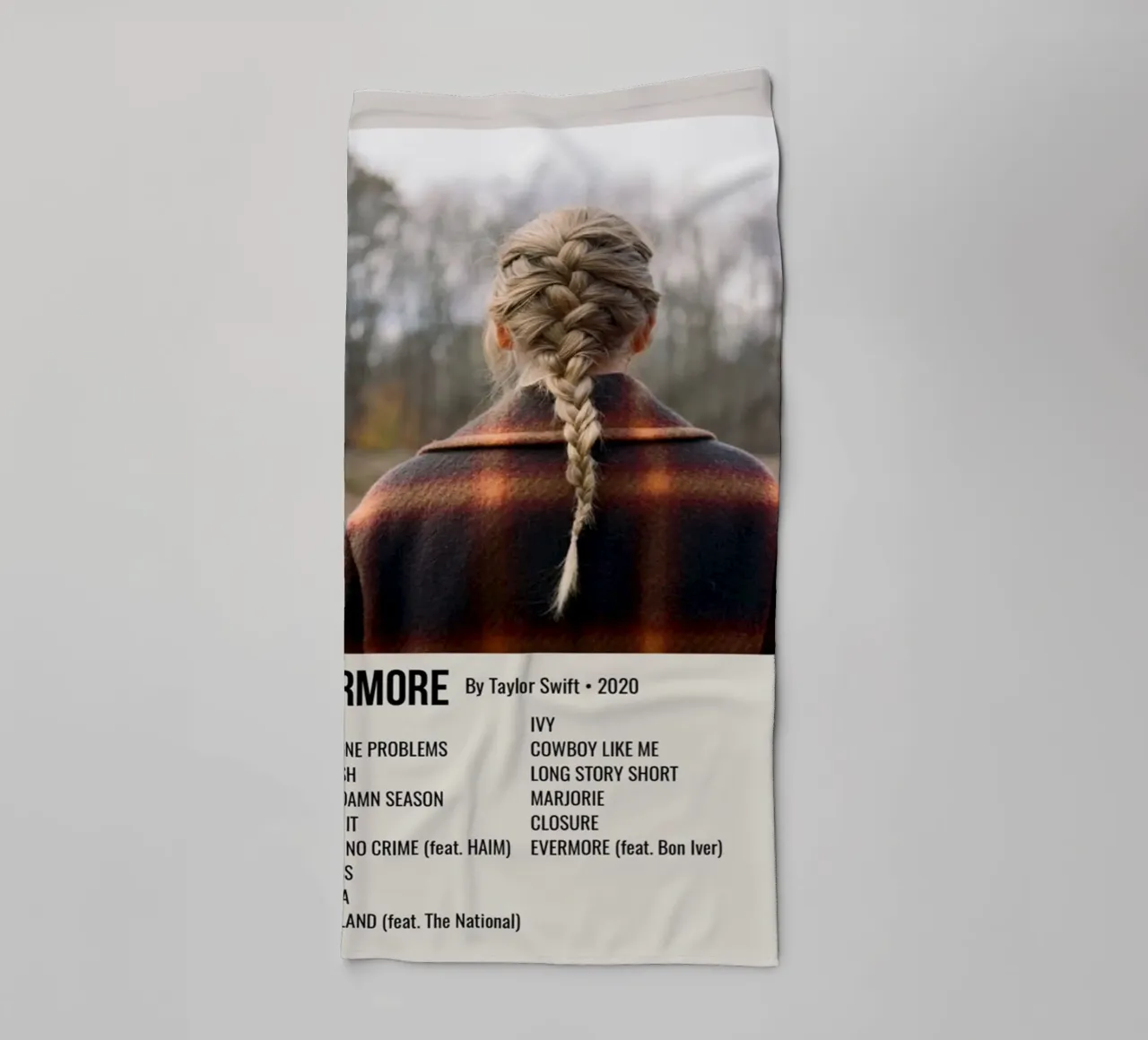 EVERMORE By Taylor Swift • 2020 towel by SoundStudio