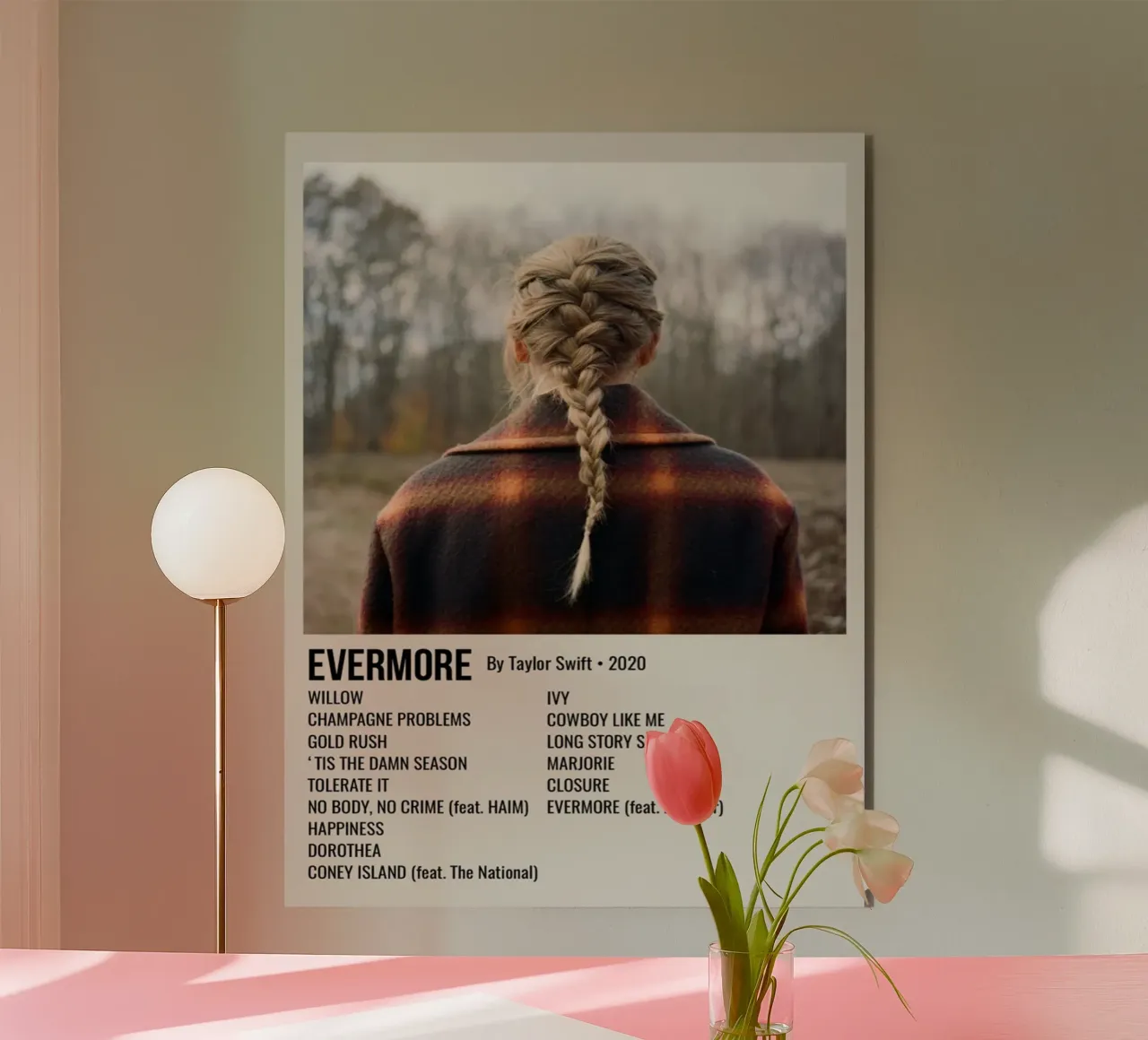EVERMORE By Taylor Swift • 2020 alluminio dibond da SoundStudio