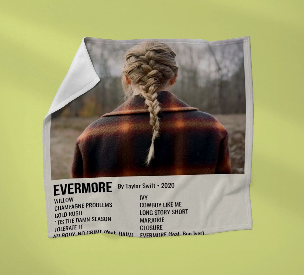 EVERMORE By Taylor Swift • 2020 coperta in pile da SoundStudio