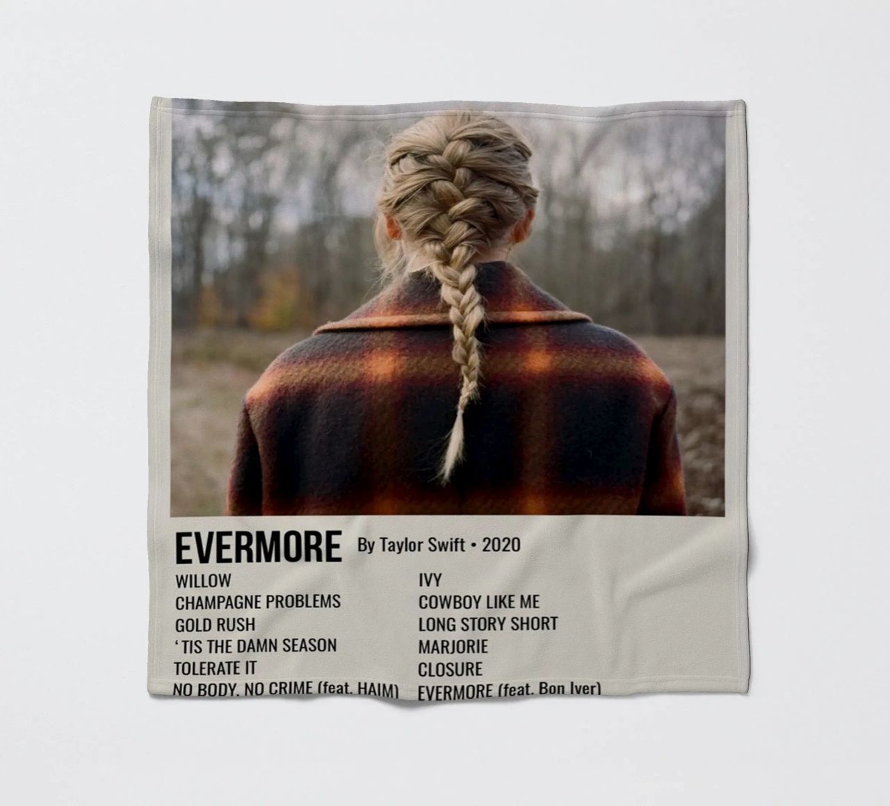 EVERMORE By Taylor Swift • 2020 coperta in pile da SoundStudio