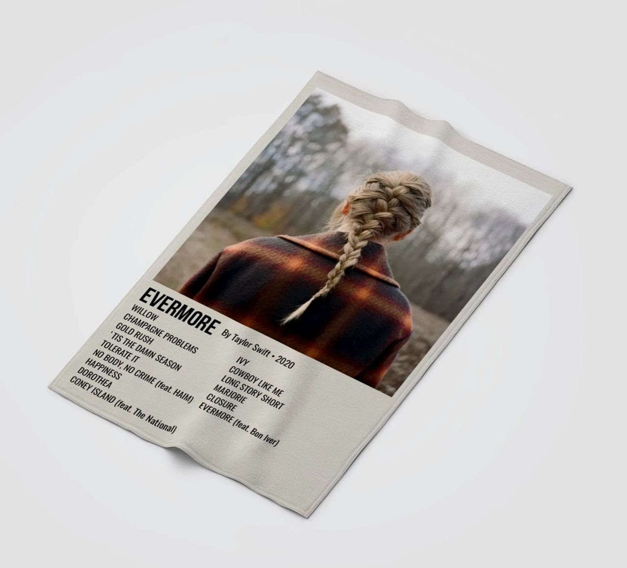EVERMORE By Taylor Swift • 2020 coperta in pile da SoundStudio