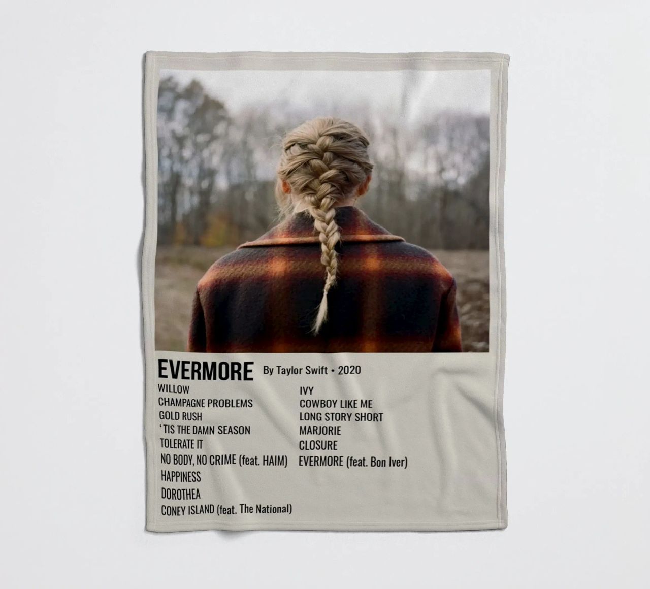 EVERMORE By Taylor Swift • 2020 coperta in pile da SoundStudio