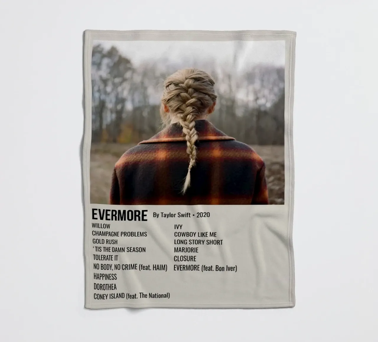 EVERMORE By Taylor Swift • 2020 coperta in pile da SoundStudio