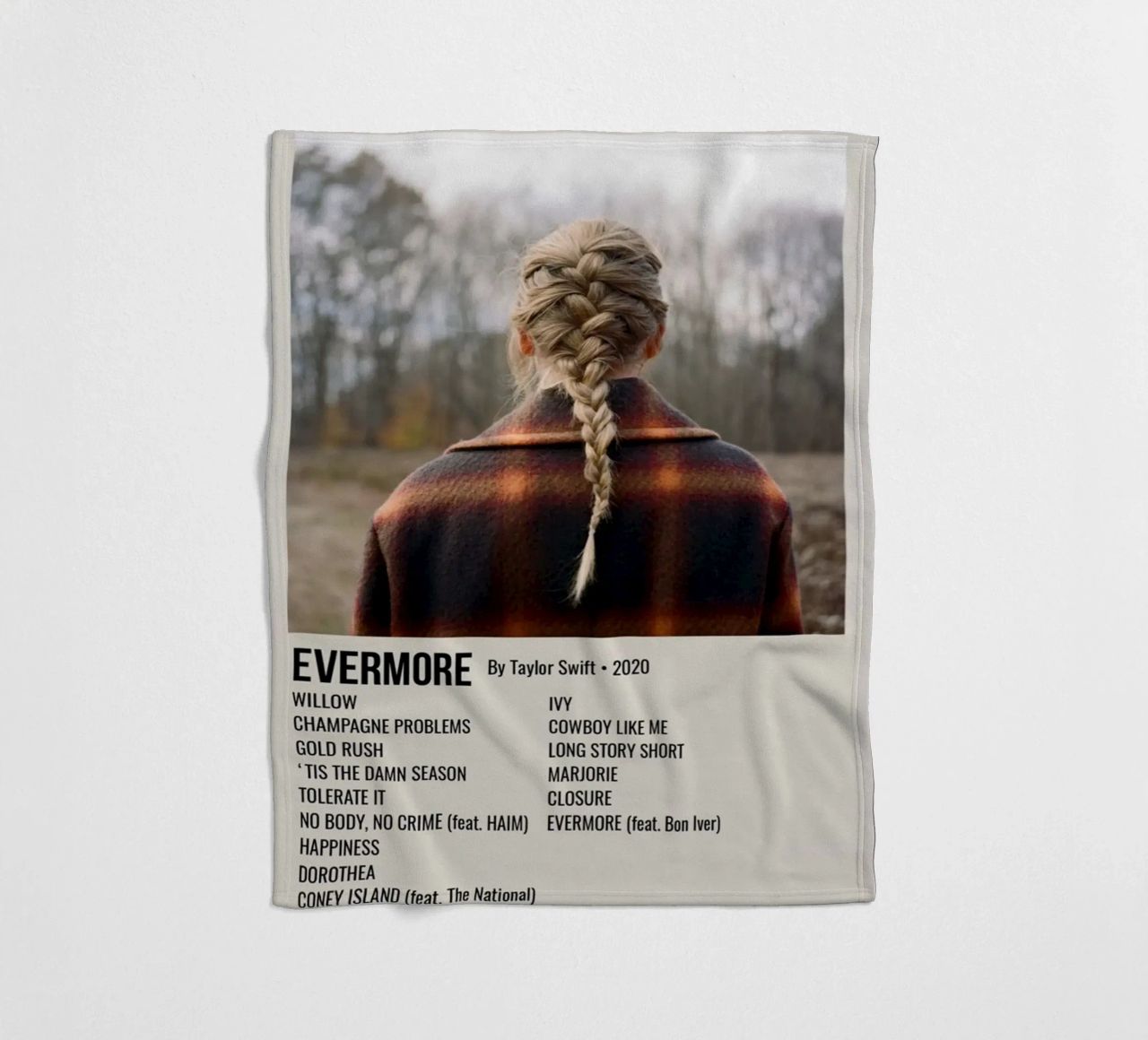EVERMORE By Taylor Swift • 2020 coperta in pile da SoundStudio