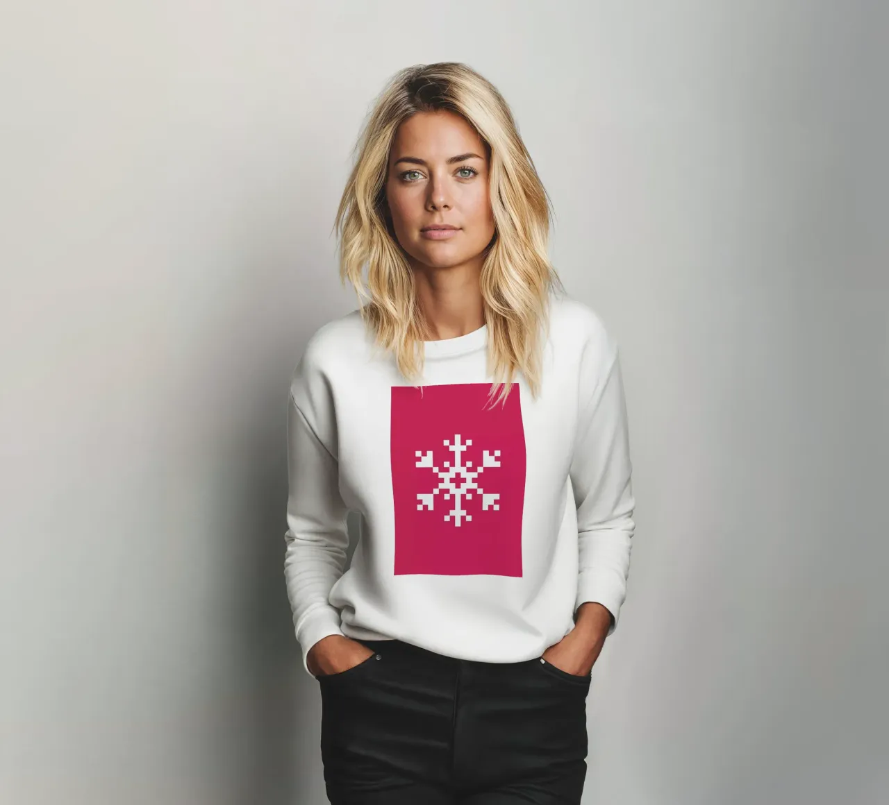 Pink Snowflake 2 felpa da Studio One