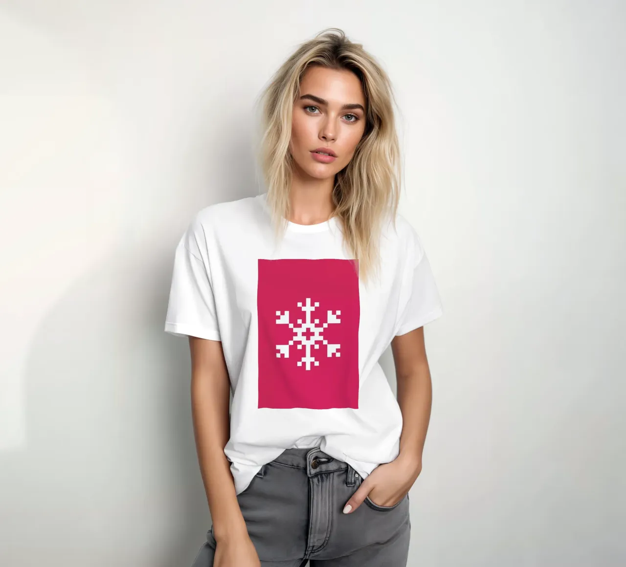 Pink Snowflake 2 t-shirt da Studio One