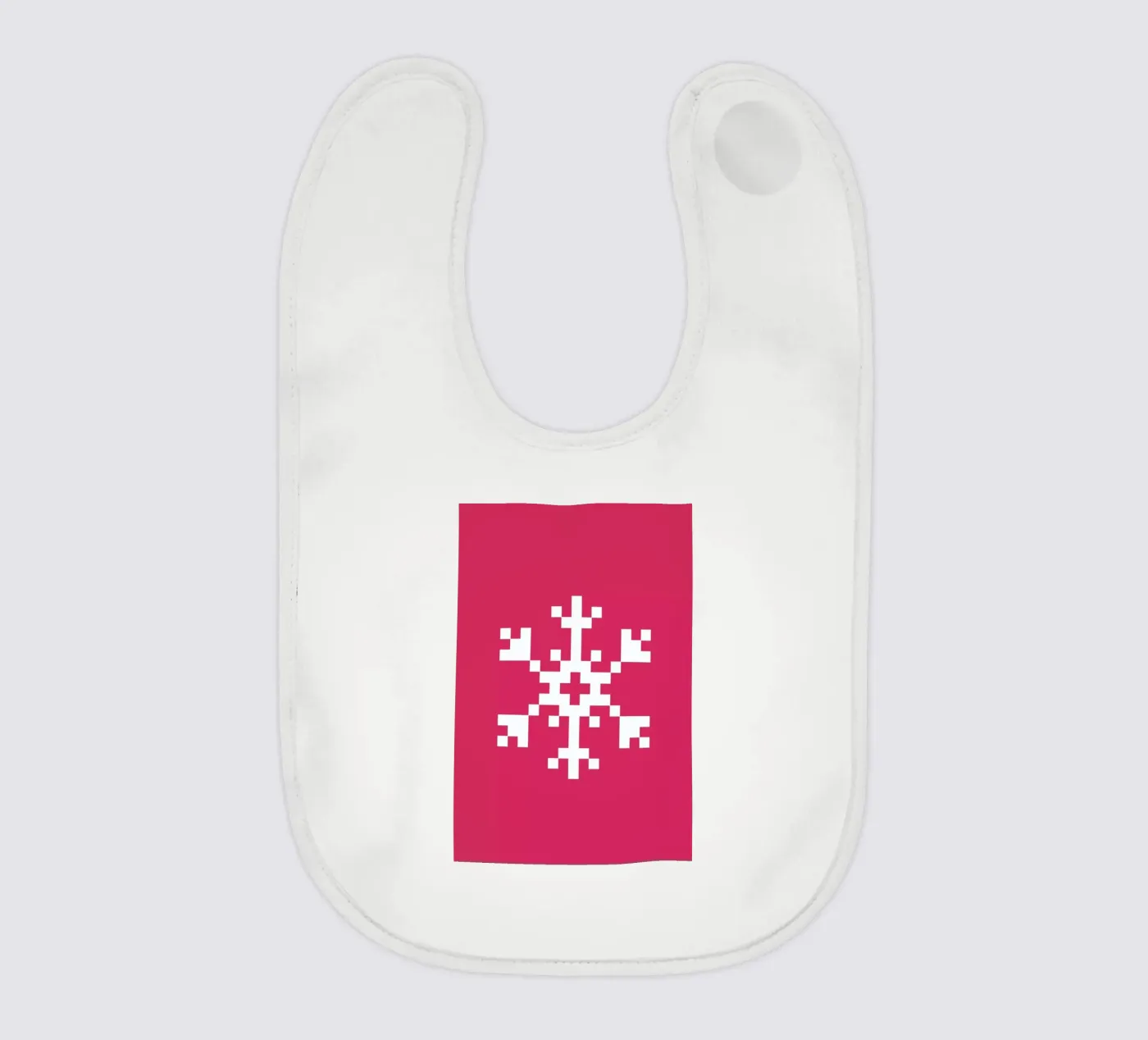 Pink Snowflake 2 bavaglino da Studio One