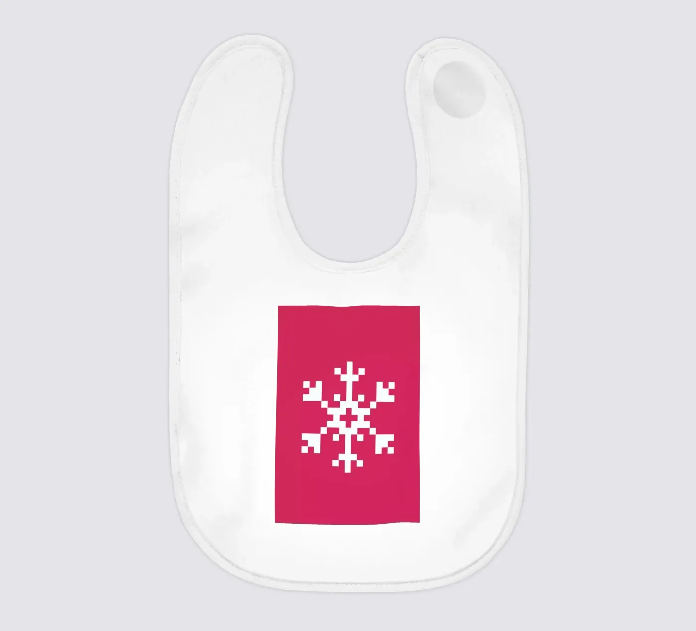 Pink Snowflake 2 bavaglino da Studio One
