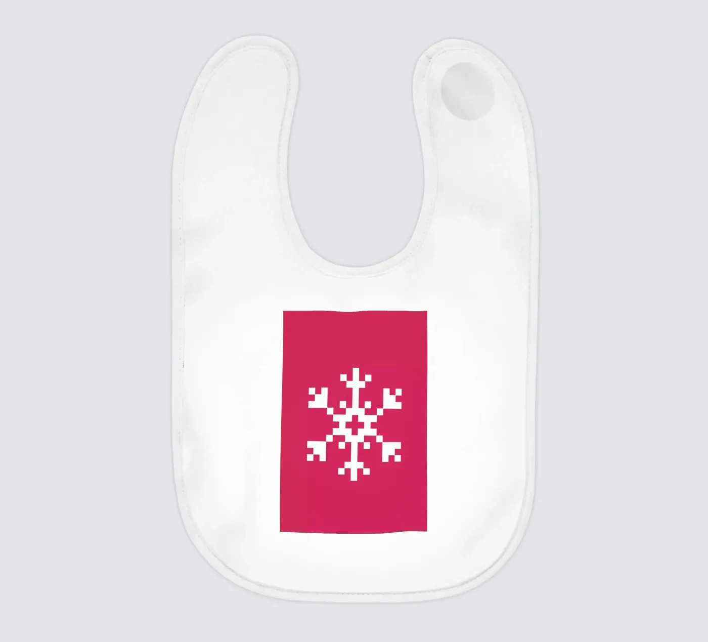 Pink Snowflake 2 bavaglino da Studio One