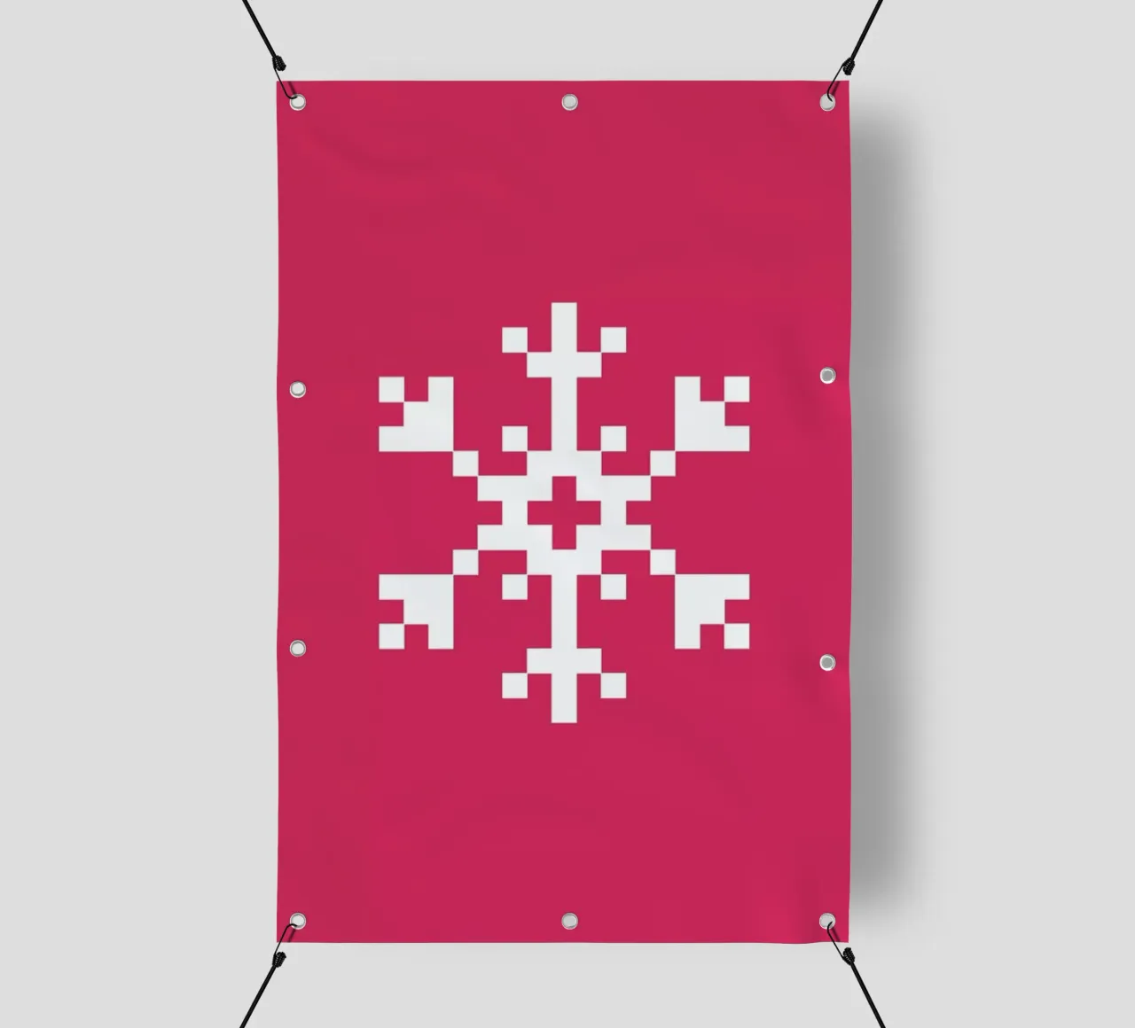 Pink Snowflake 2 telo in pvc da Studio One