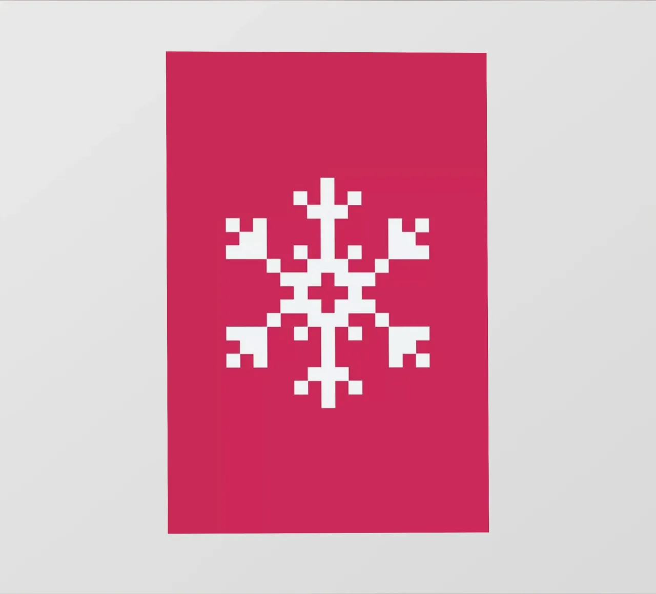 Pink Snowflake 2 telo in pvc da Studio One