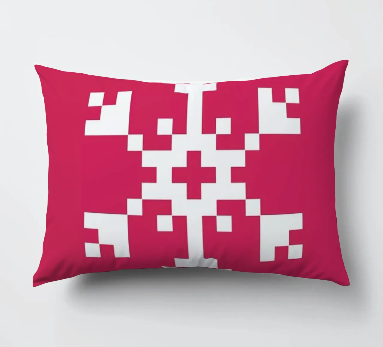 Pink Snowflake 2 cuscino da Studio One