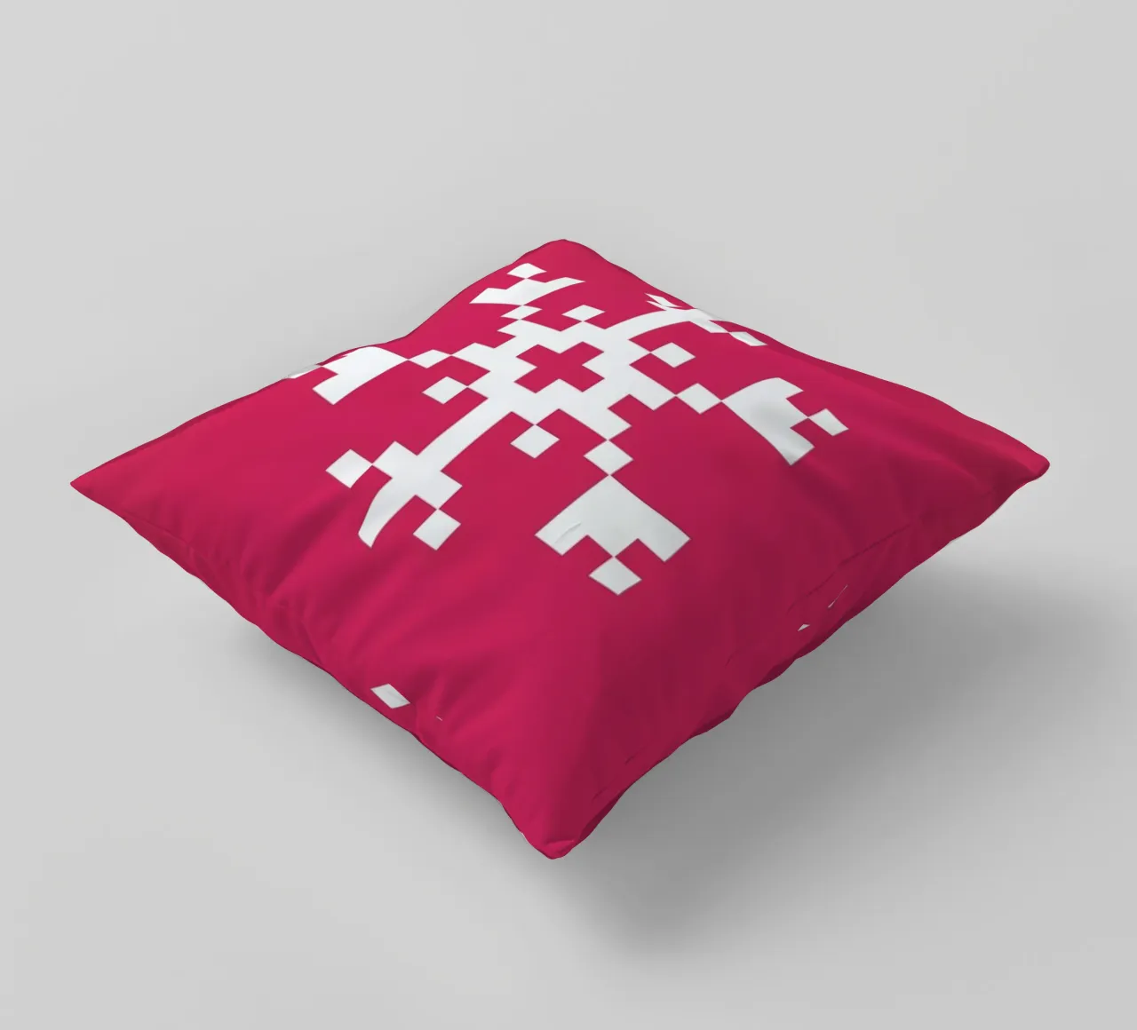 Pink Snowflake 2 cuscino da Studio One