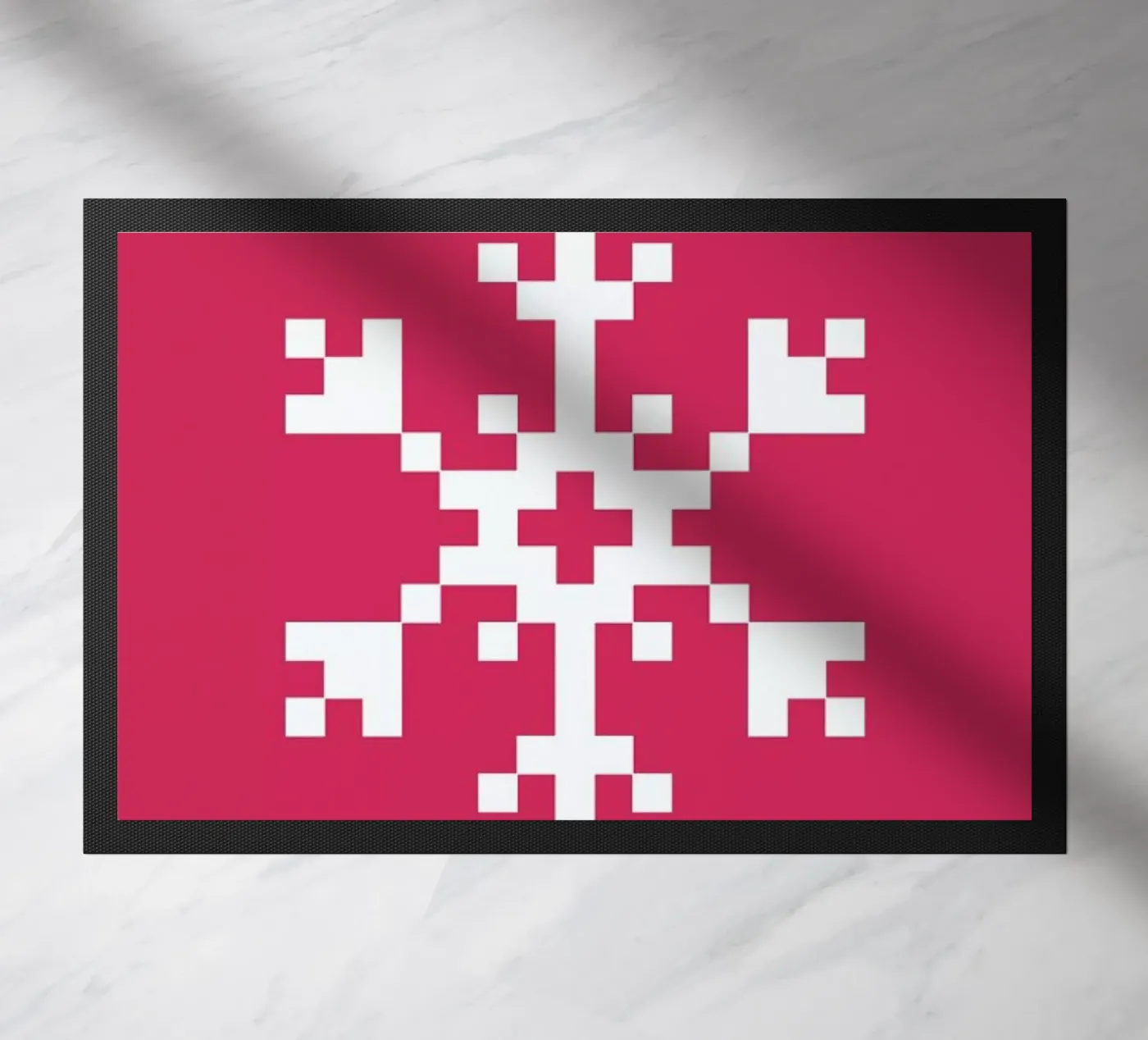 Pink Snowflake 2 deurmat van Studio One