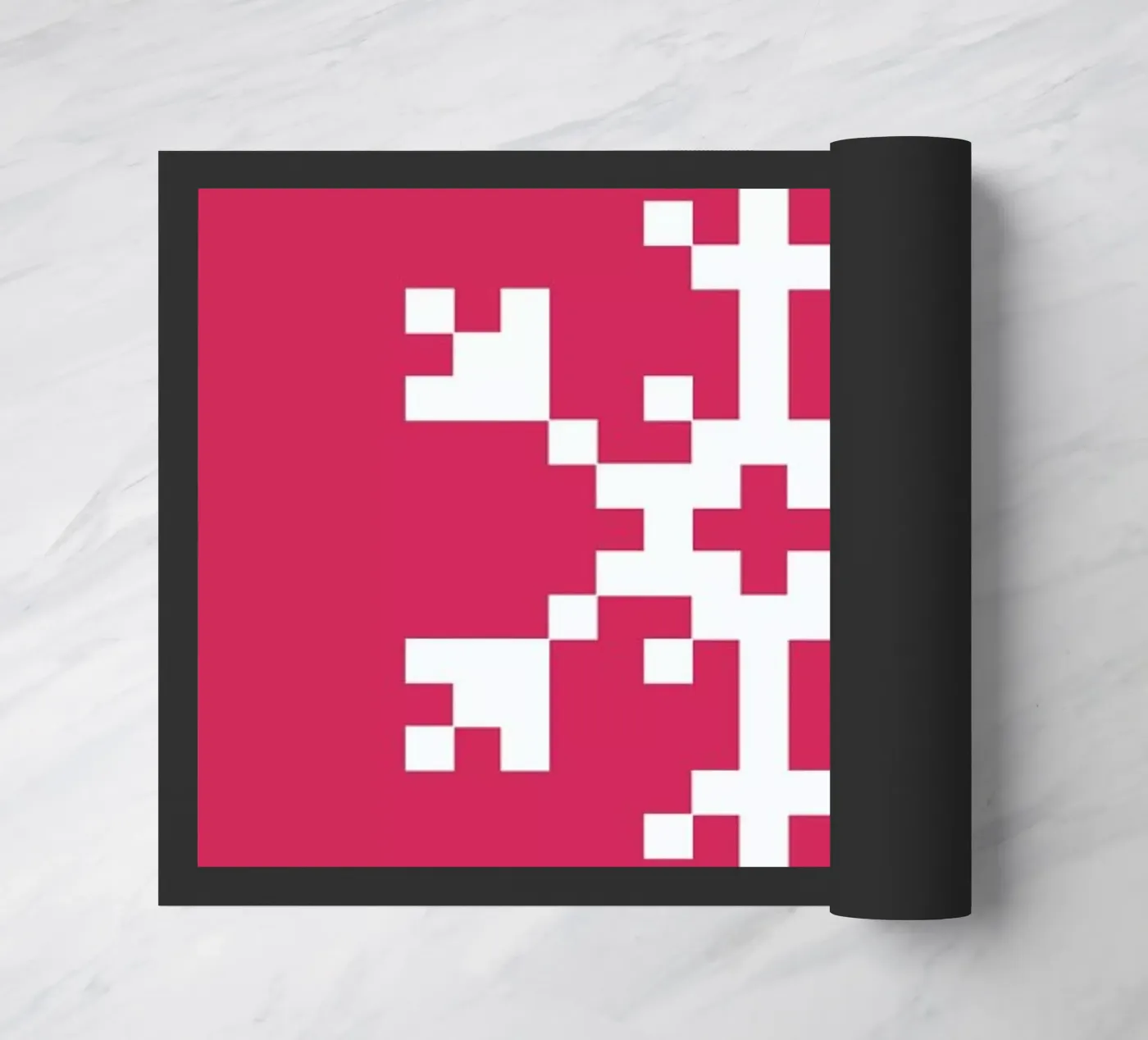 Pink Snowflake 2 deurmat van Studio One