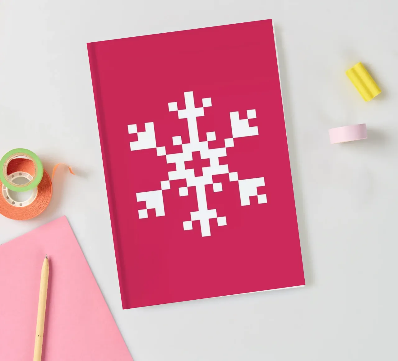 Pink Snowflake 2 notebook by Studio One