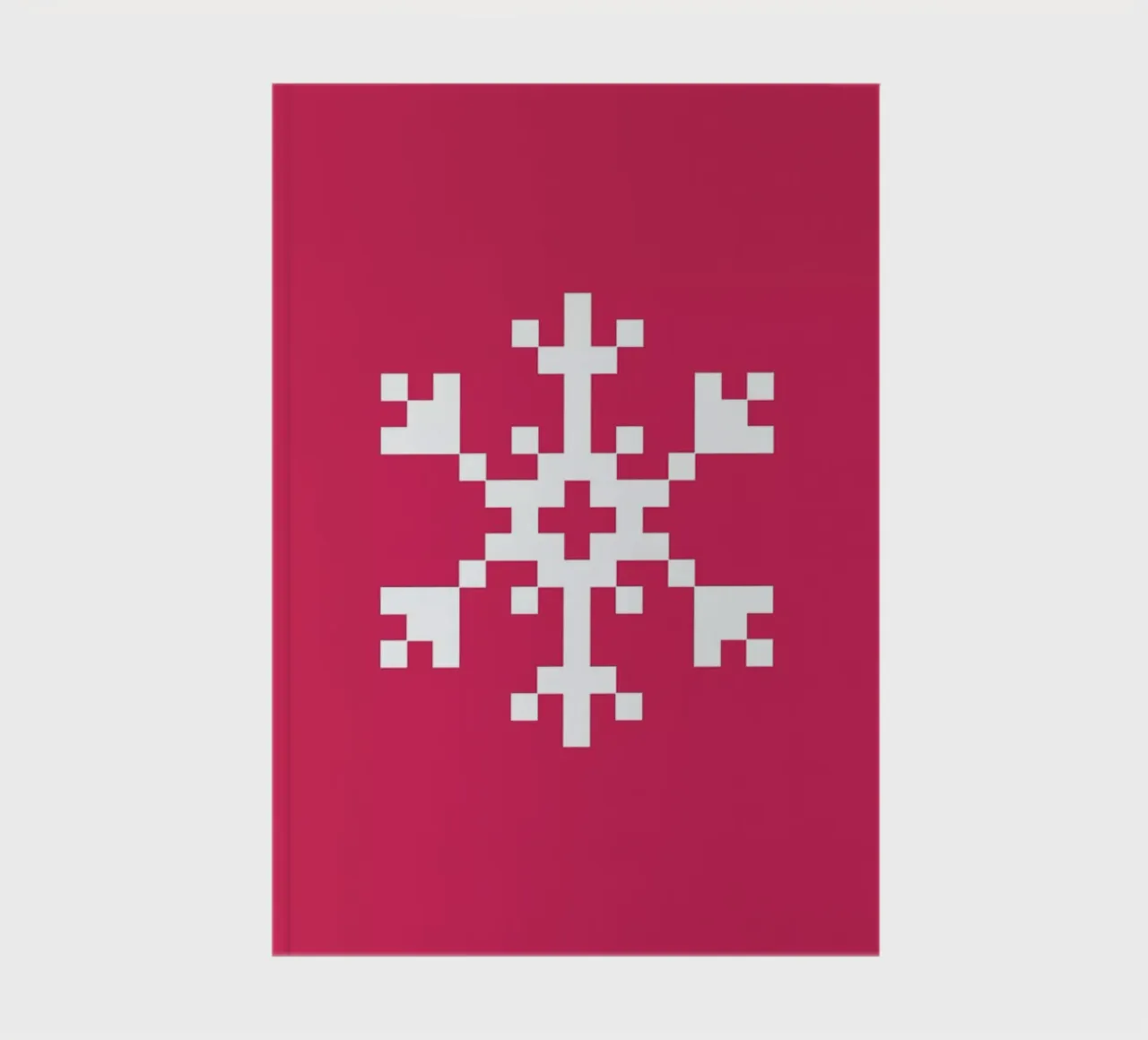 Pink Snowflake 2 notebook by Studio One