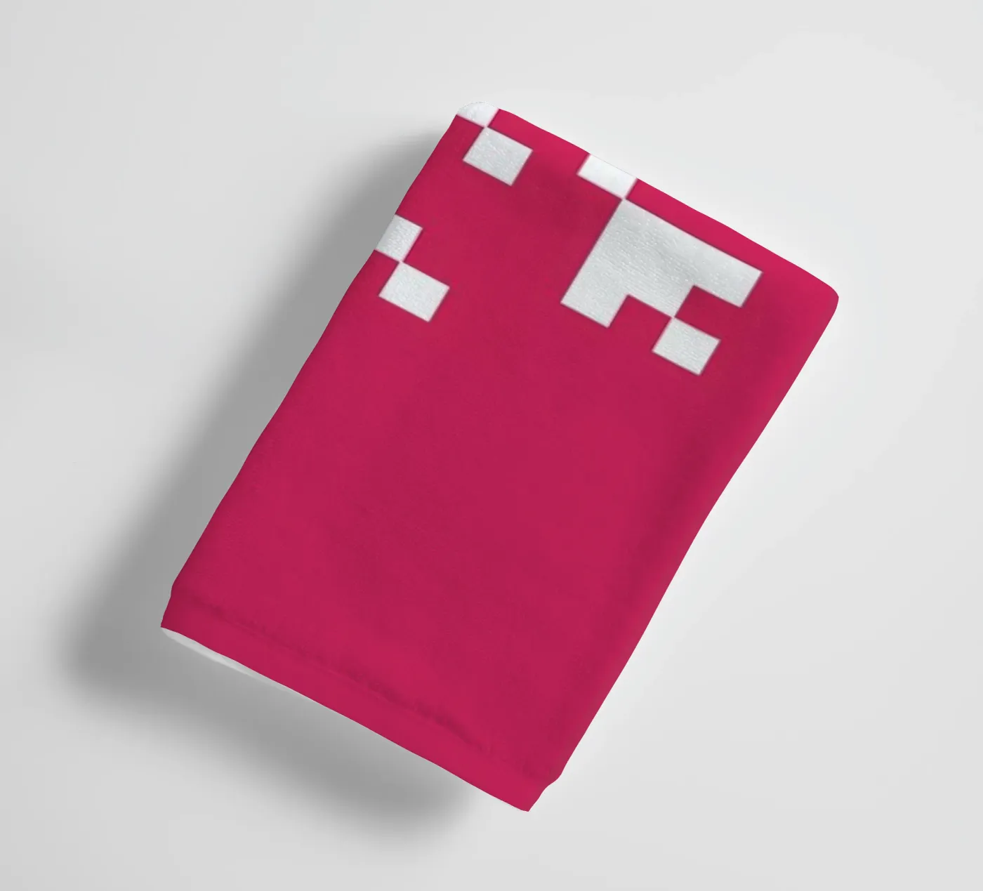 Pink Snowflake 2 towel by Studio One
