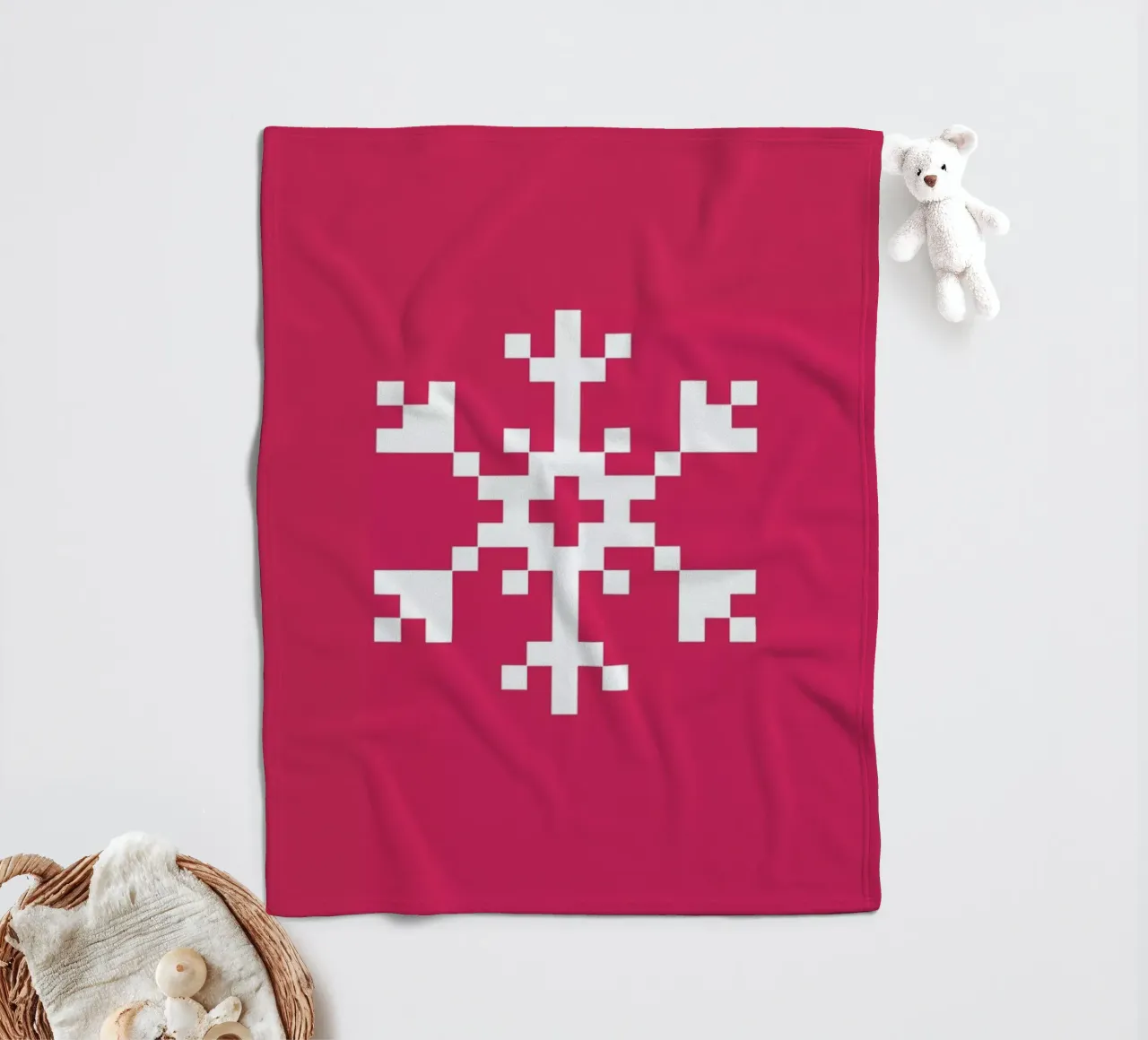 Pink Snowflake 2 coperta in pile da Studio One