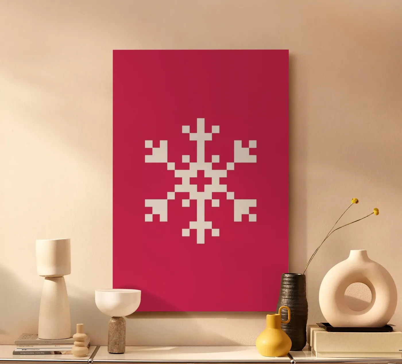 Pink Snowflake 2 pannello forex da Studio One
