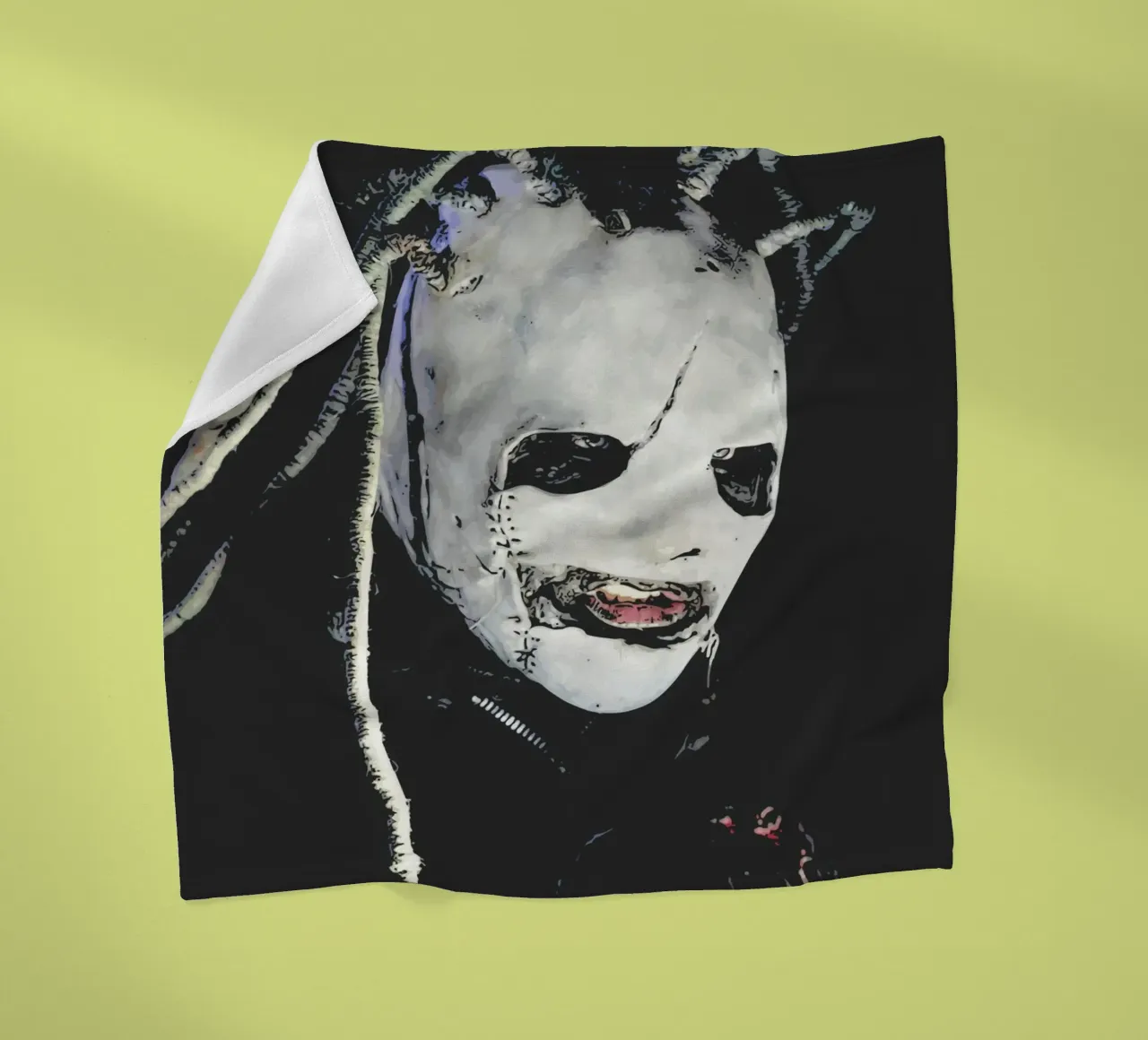 Maschera di Corey Taylor coperta in pile da Ad Nna Rock