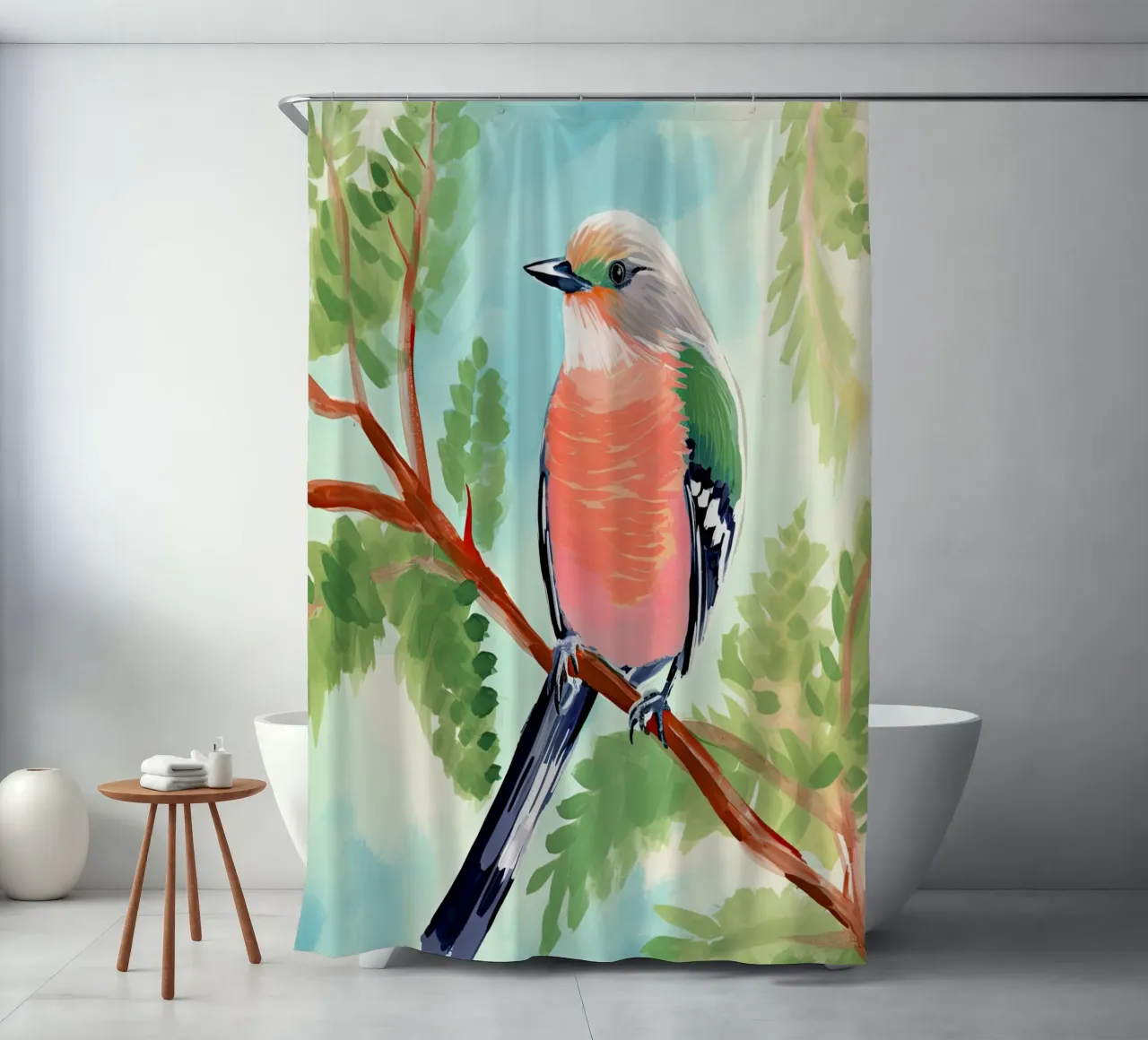 Gentle Bloom shower curtain by DaarbyN