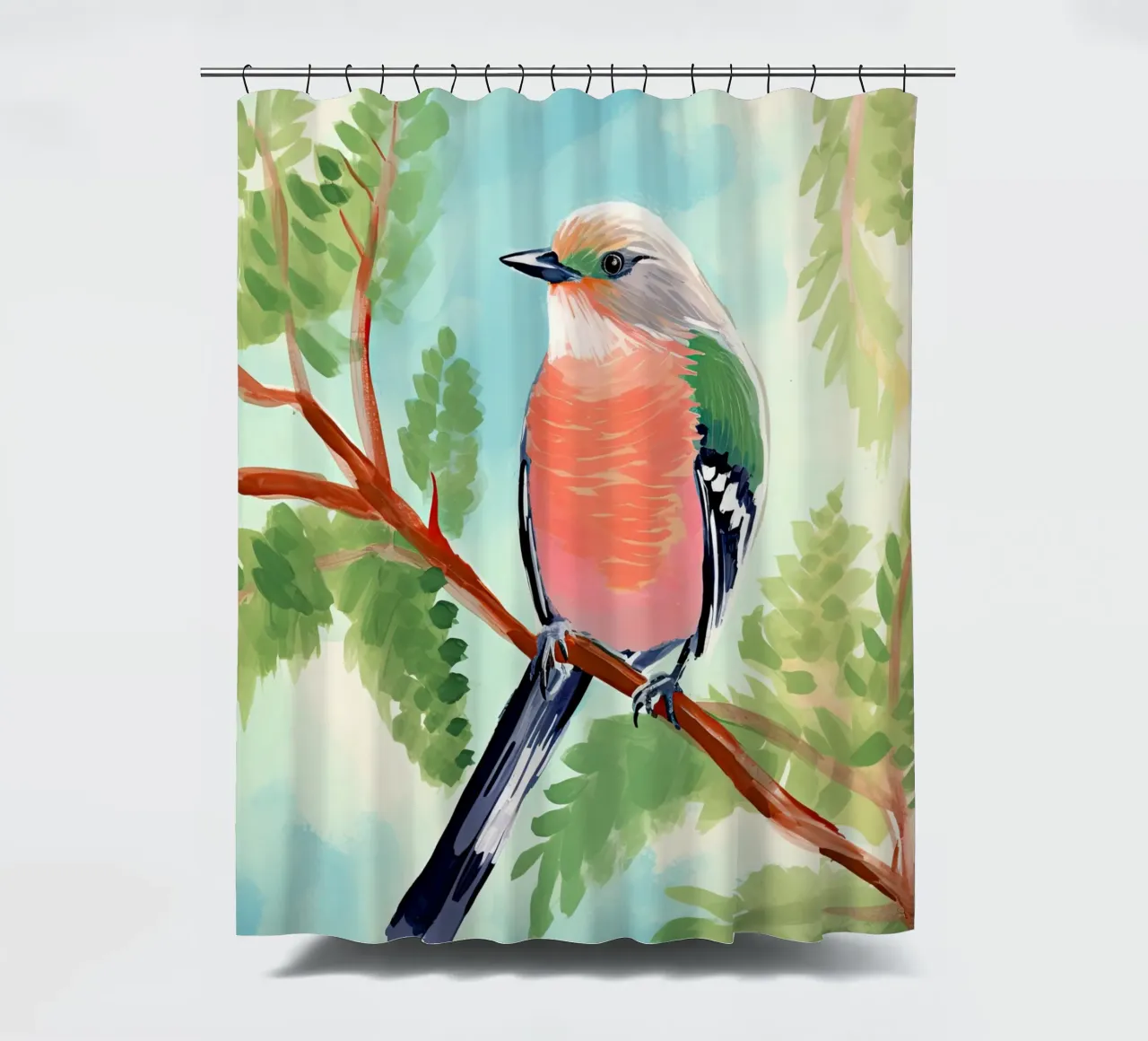 Gentle Bloom shower curtain by DaarbyN
