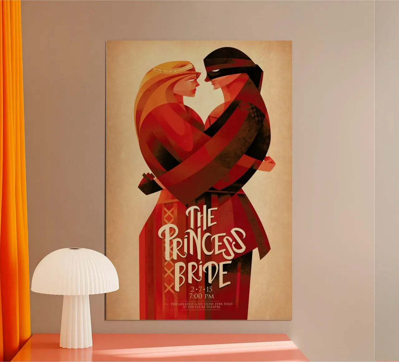 The Princess Bride poster con telaio in plastica da Sean Loose