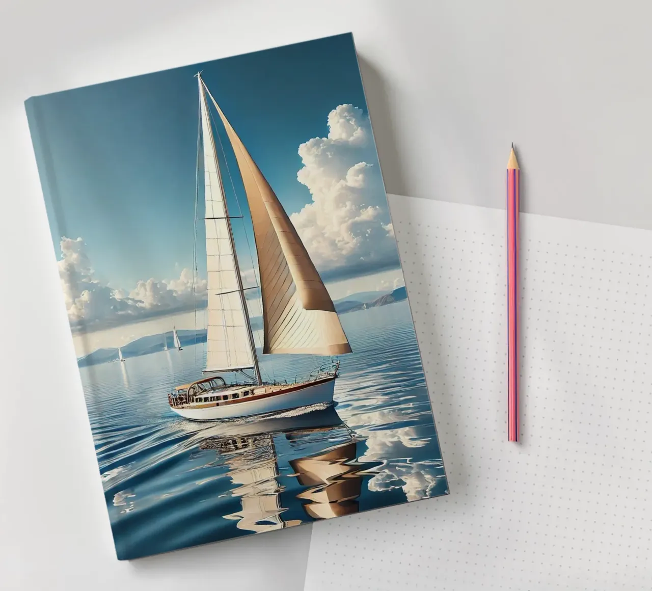 Voilier sur une Mer Calme notebook by Épure design