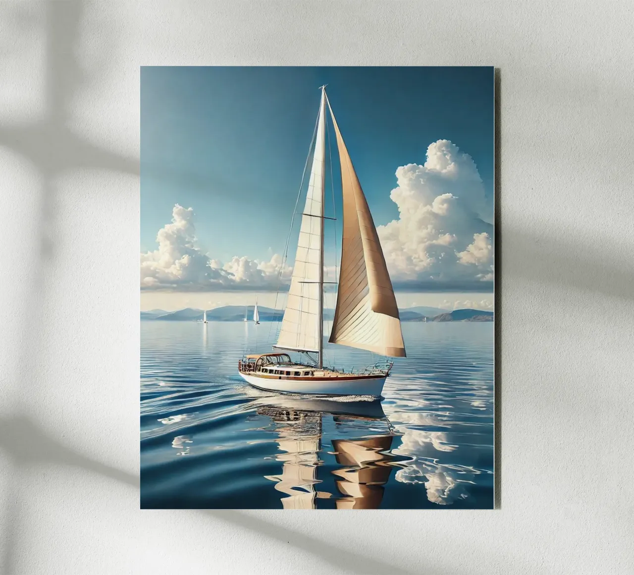 Voilier sur une Mer Calme alluminio dibond da Épure design