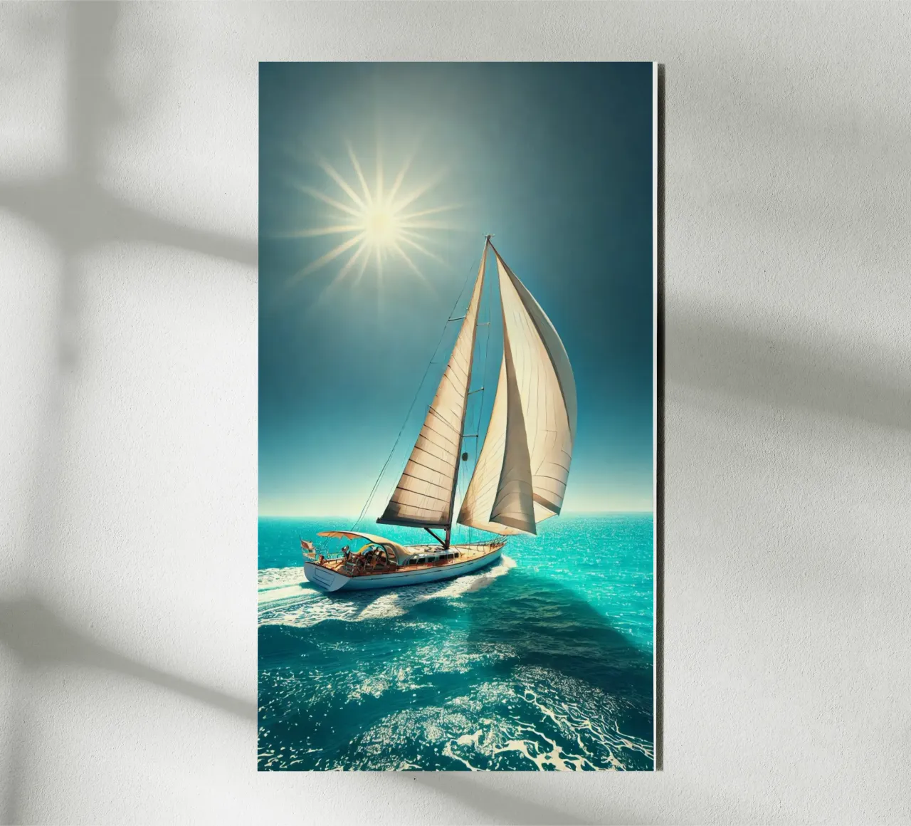 Voilier sous un Soleil Radieux alluminio dibond da Épure design