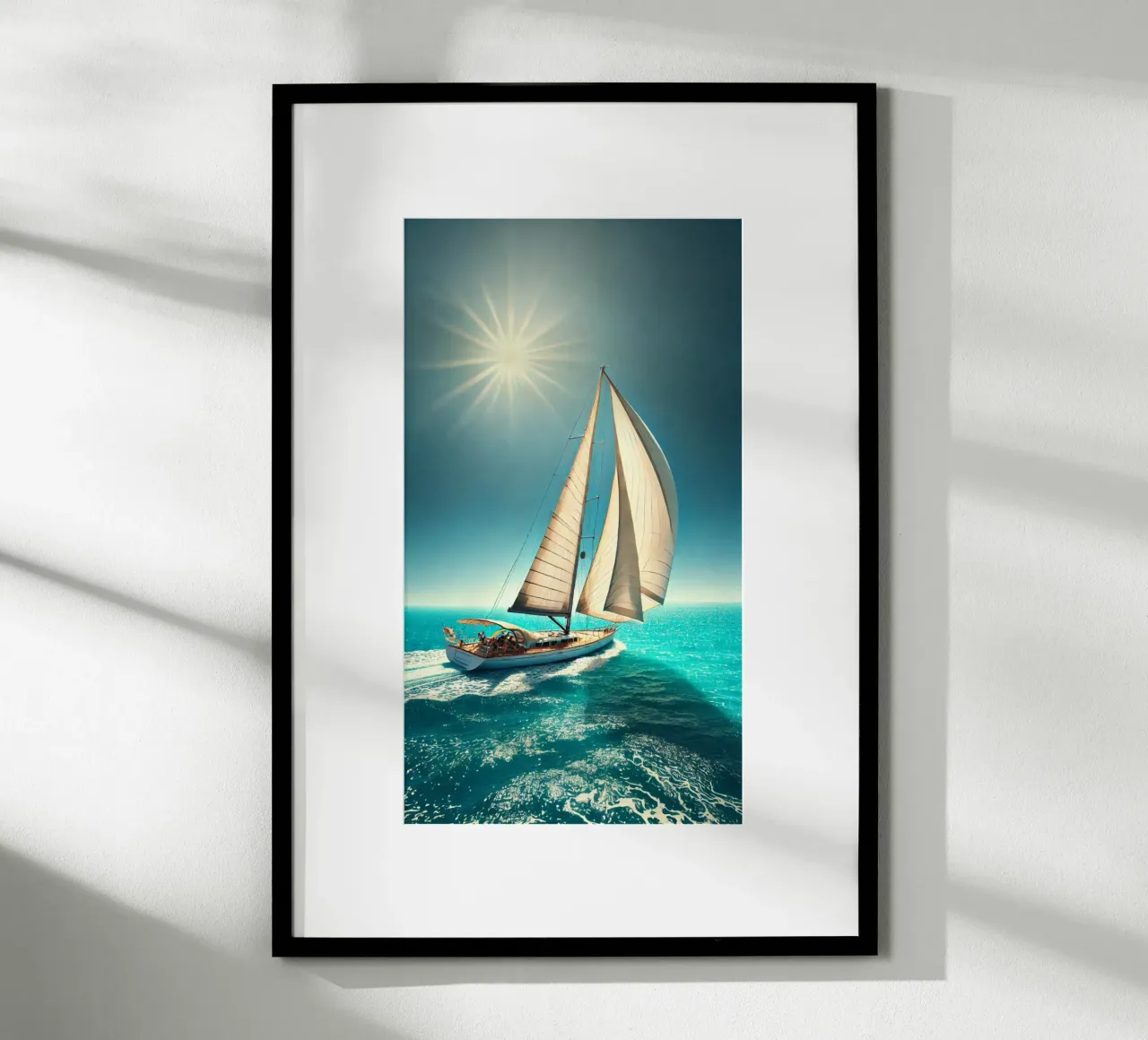 Voilier sous un Soleil Radieux carta hahnemühle da Épure design
