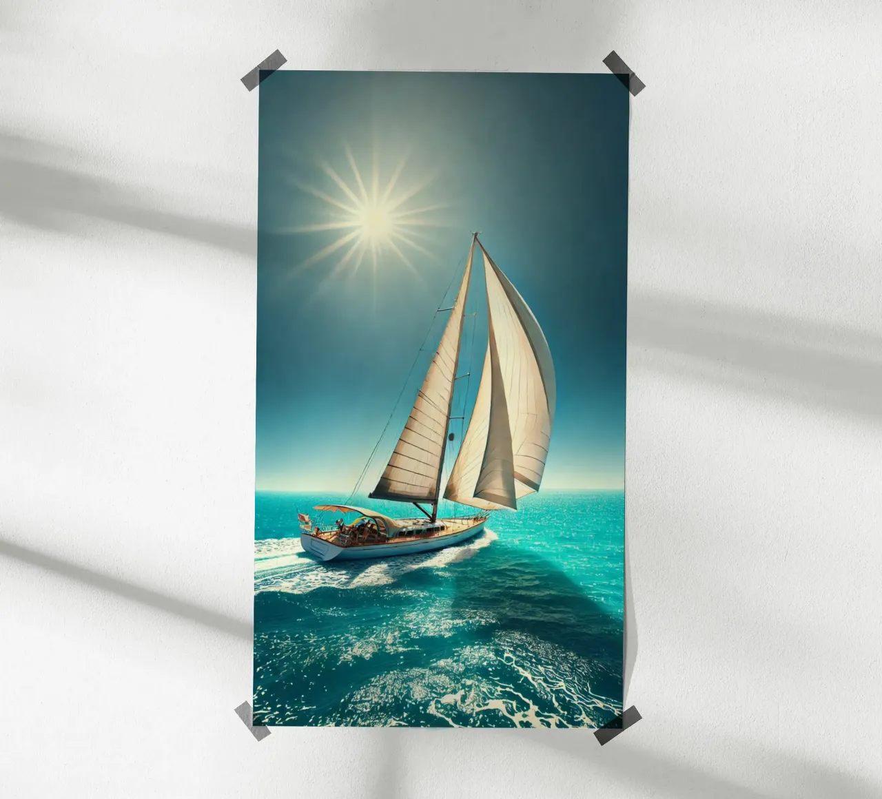Voilier sous un Soleil Radieux carta hahnemühle da Épure design