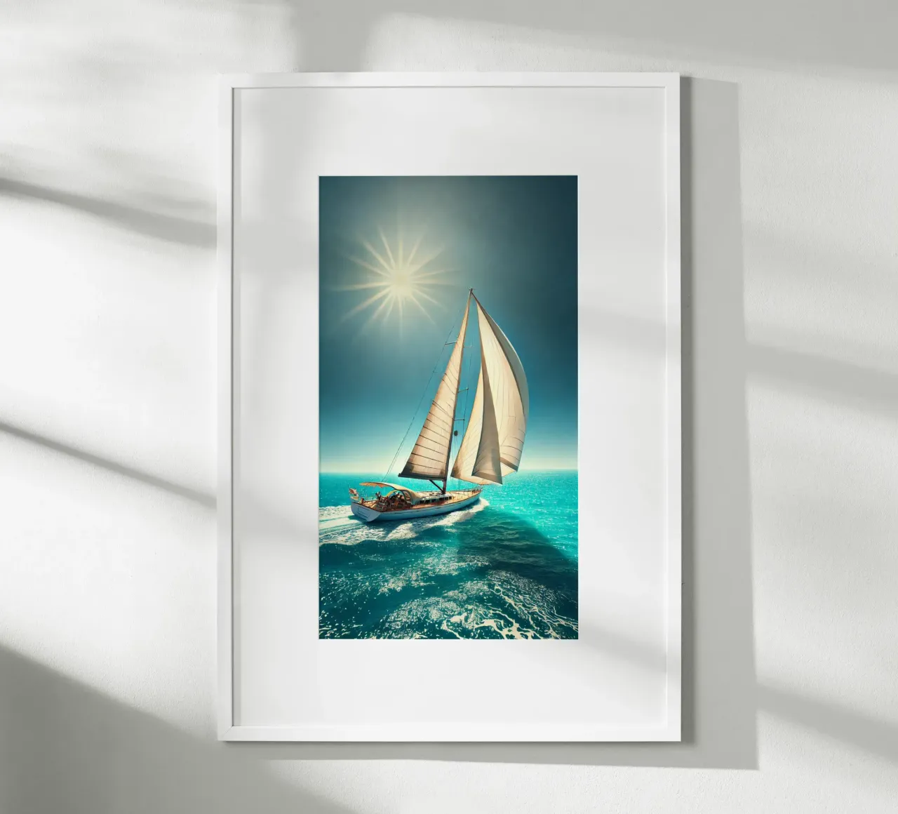 Voilier sous un Soleil Radieux carta hahnemühle da Épure design