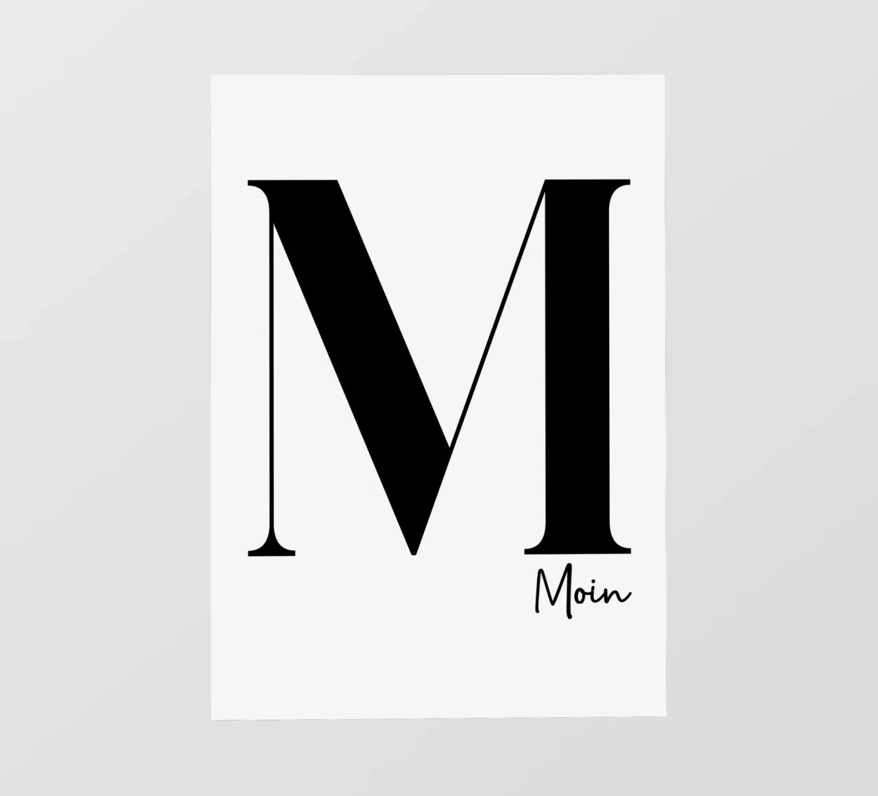 Moin - M lámina retroiluminada de BAINAI QUOTES