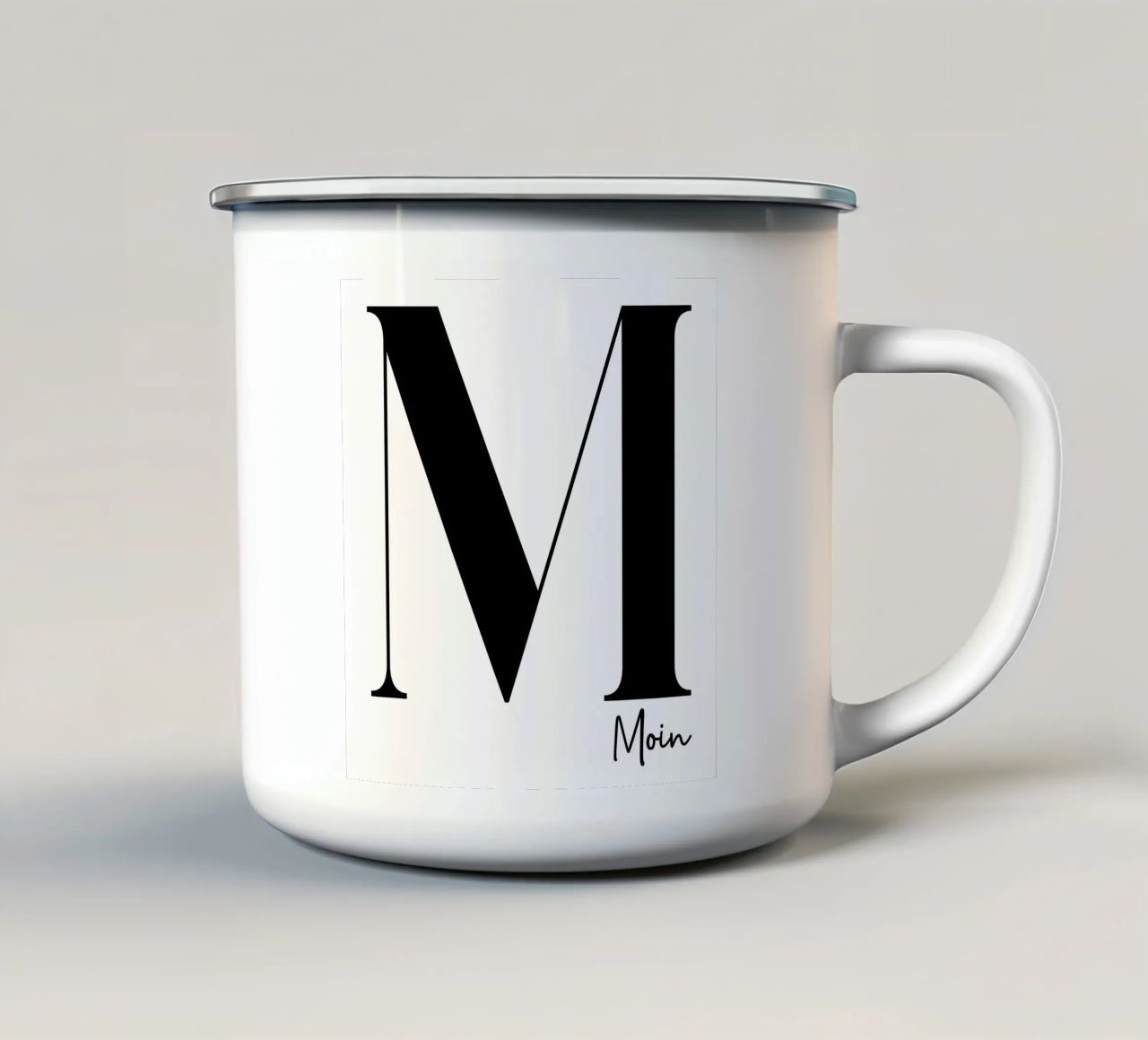 Moin - M tazza in smalto da BAINAI QUOTES