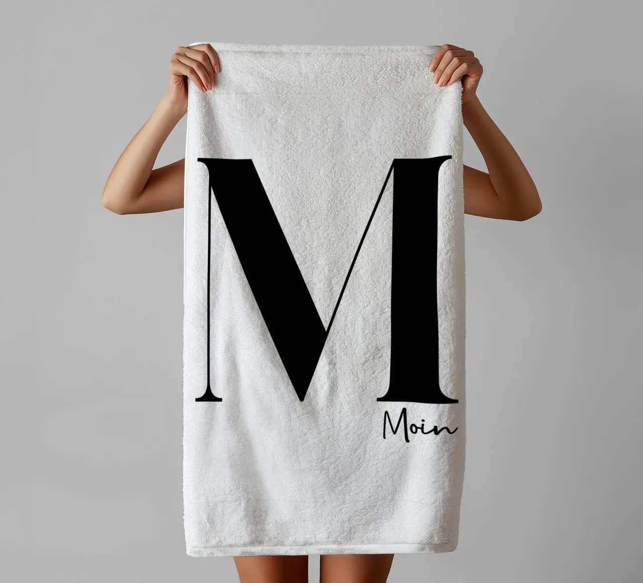 Moin - M asciugamano da bagno da BAINAI QUOTES