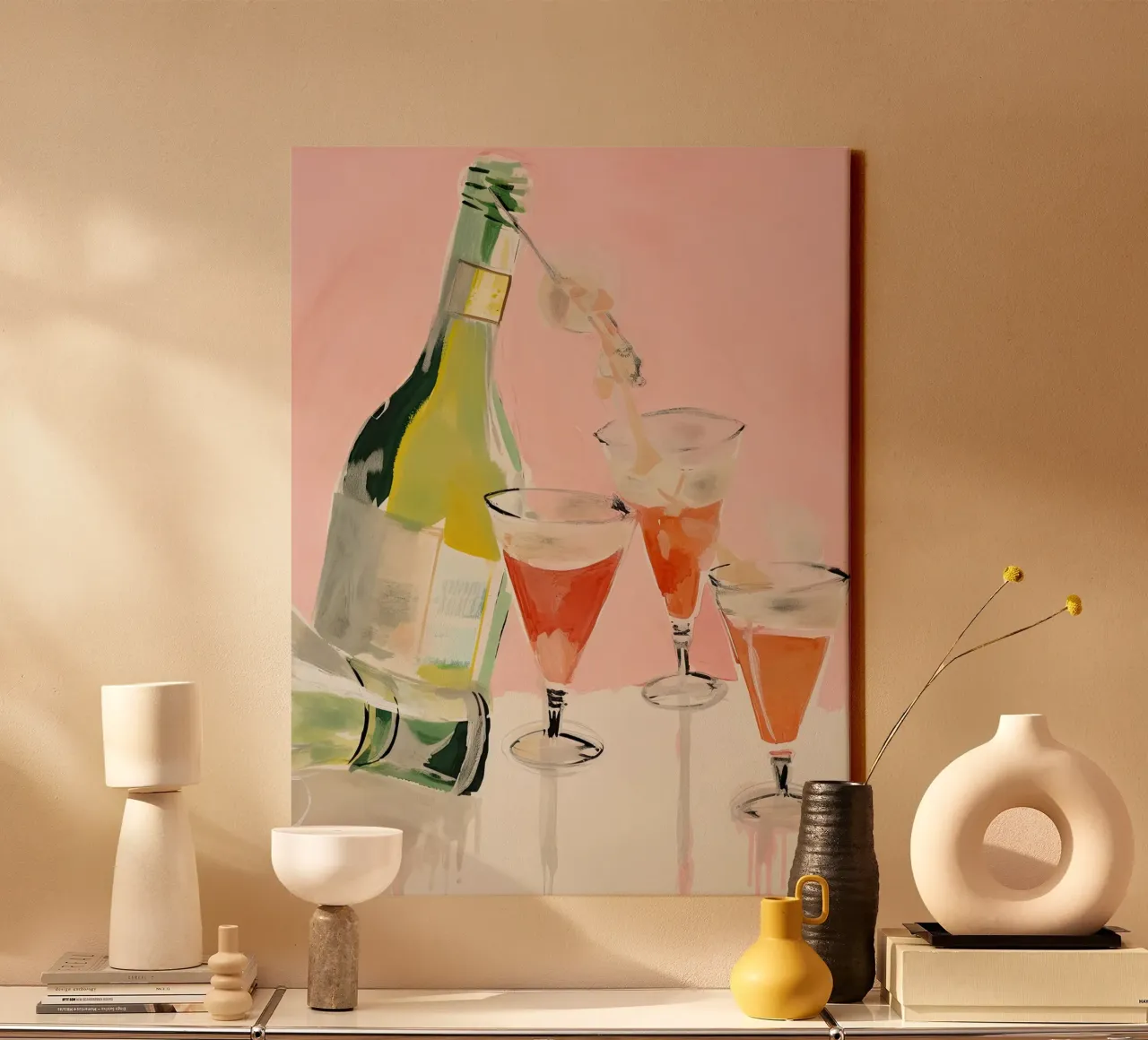 Viering Sparkle canvas met Baklijst van DaarbyN