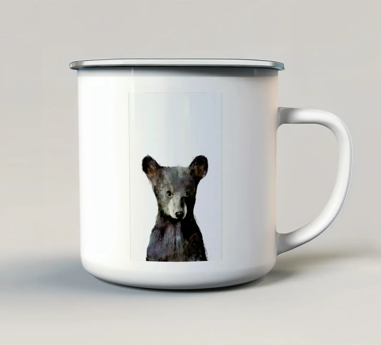 Little Bear enamel mug by Amy Hamilton