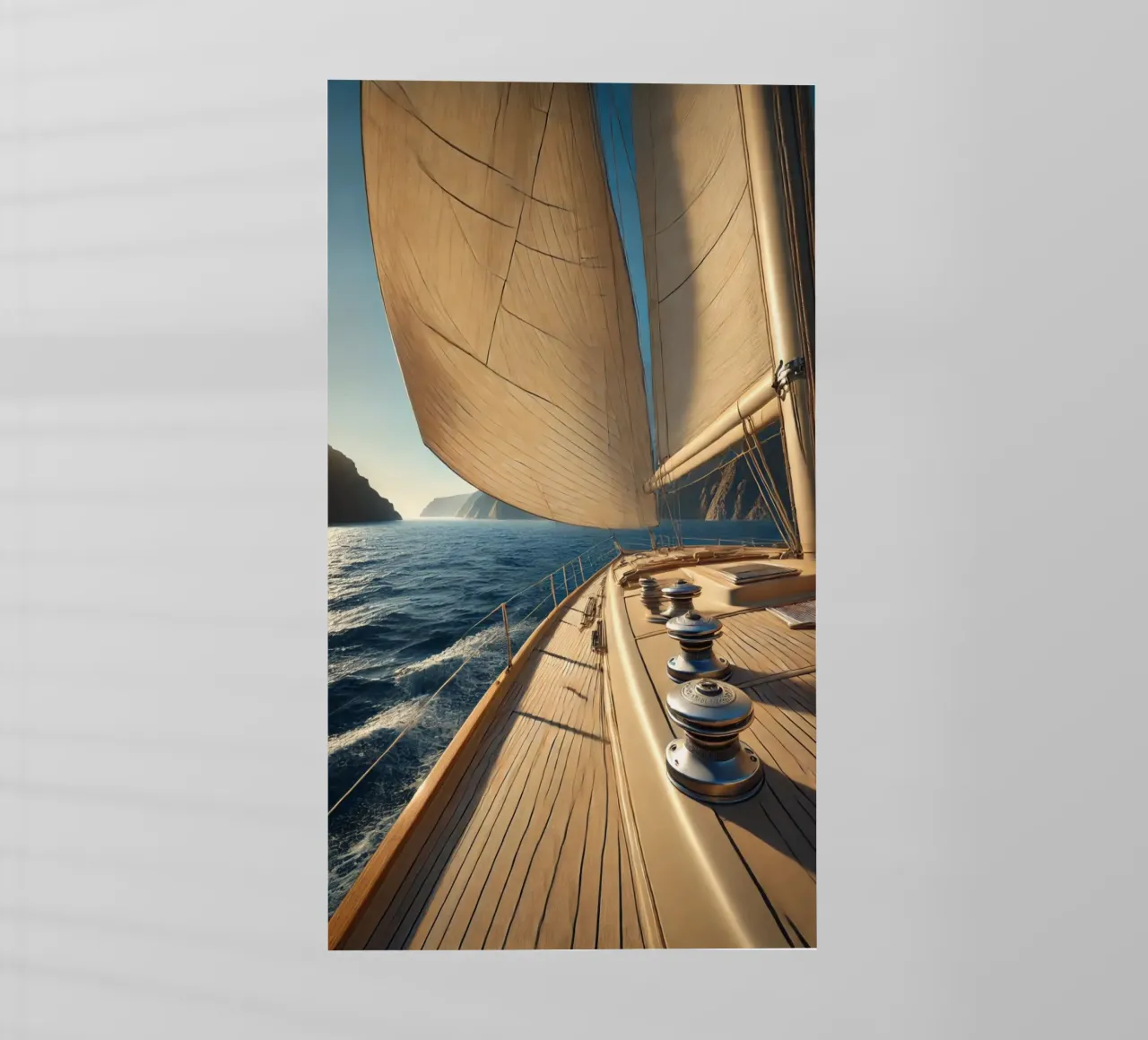 À bord d’un voilier : l’appel de la mer pellicola backlit da Épure design