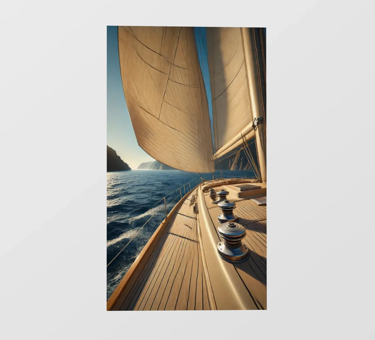 À bord d’un voilier : l’appel de la mer pellicola backlit da Épure design