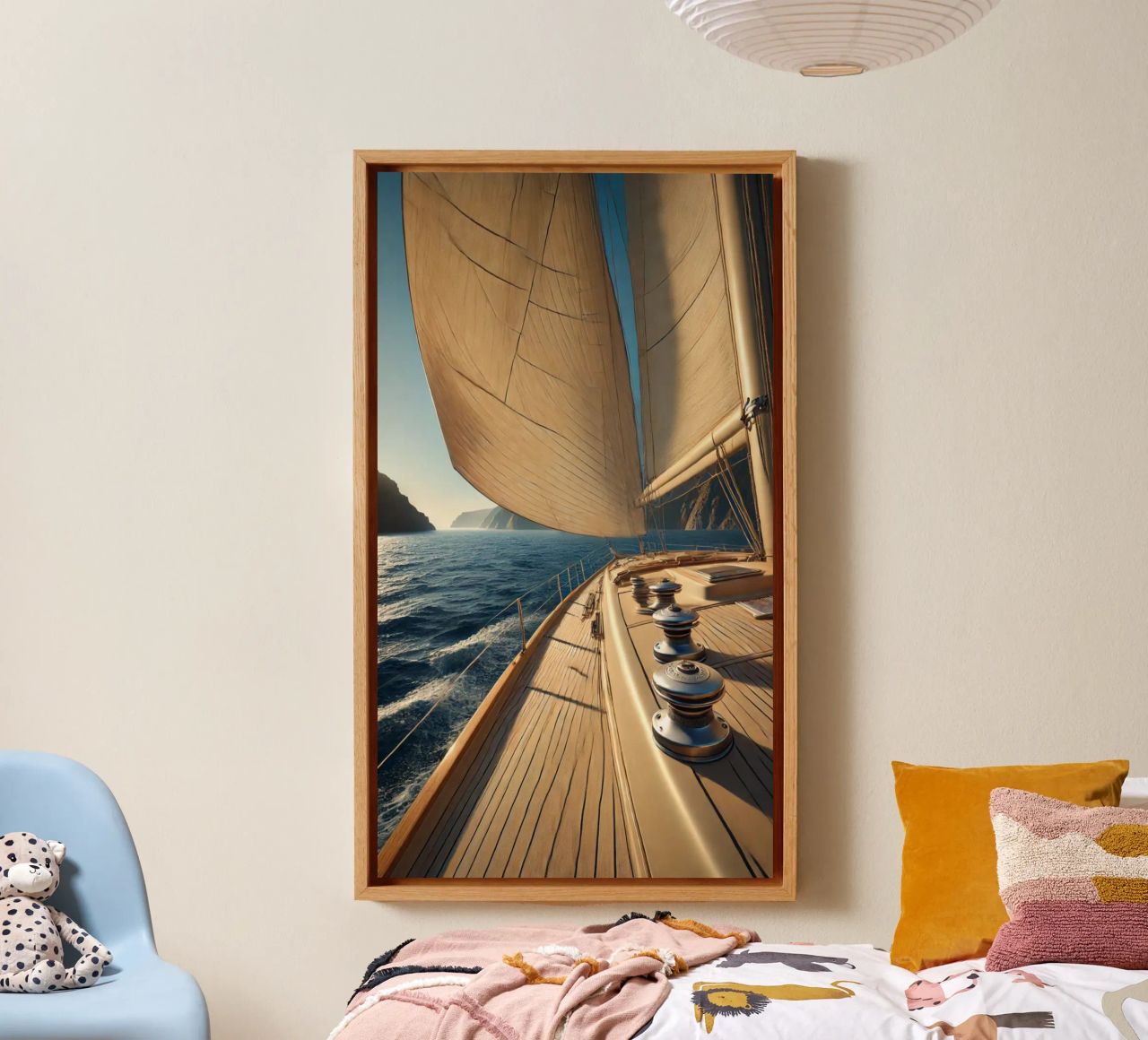 À bord d’un voilier : l’appel de la mer Leinwand von Épure design