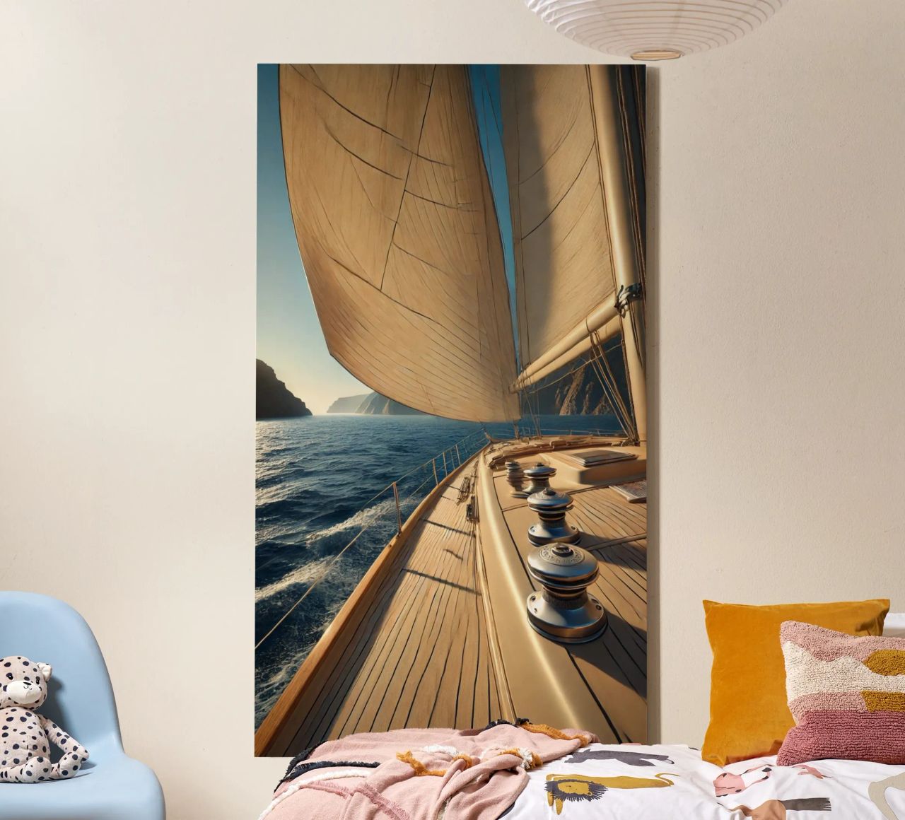 À bord d’un voilier : l’appel de la mer Leinwand von Épure design