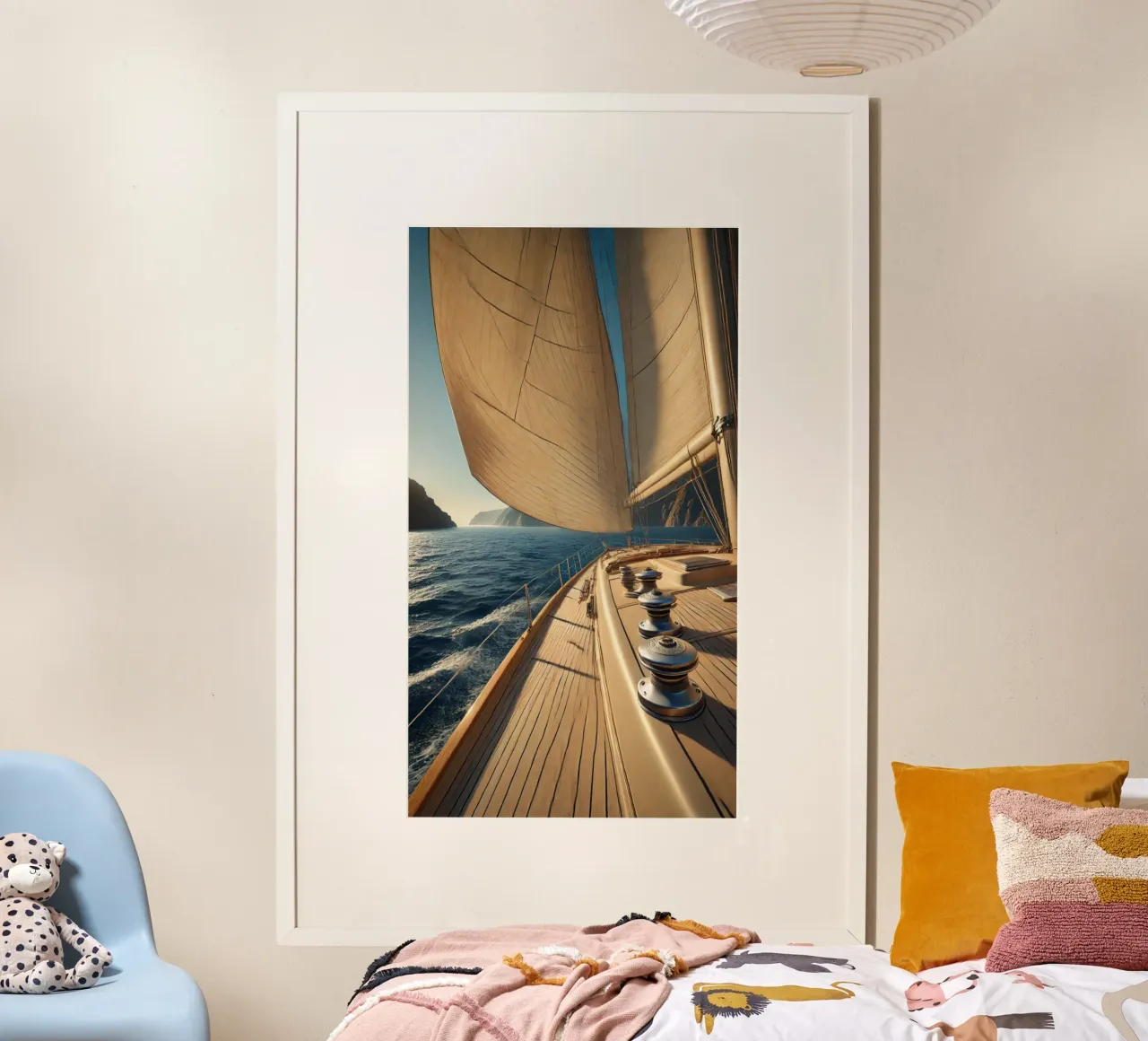 À bord d’un voilier : l’appel de la mer carta hahnemühle da Épure design