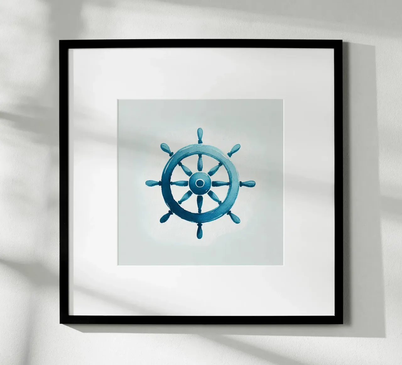 Volant de bateau : Équilibre et direction poster con telaio in plastica da Épure design