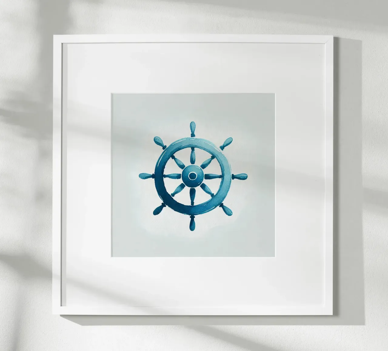 Volant de bateau : Équilibre et direction poster con telaio in plastica da Épure design